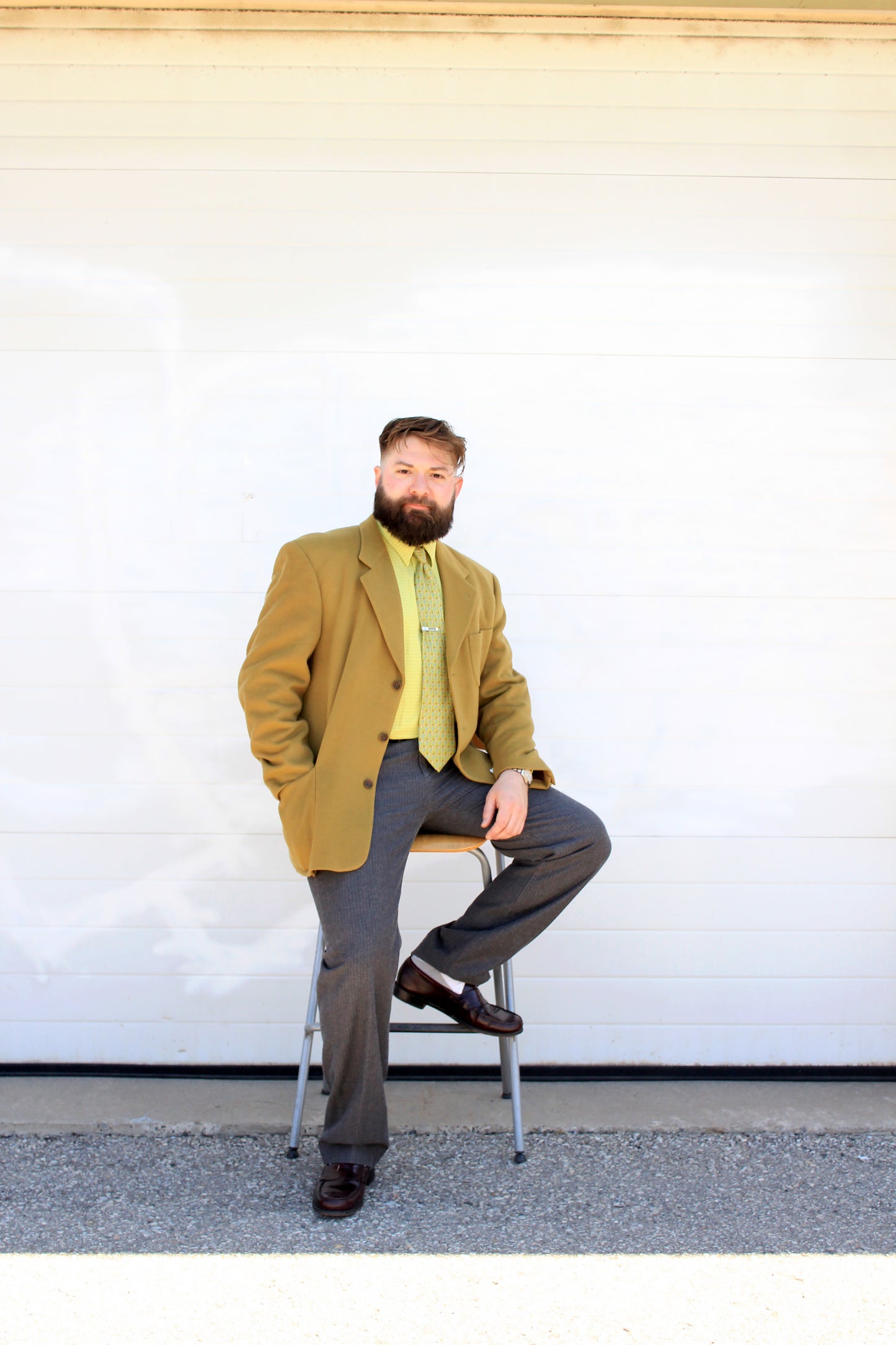 Vintage 1990s Men's Hugo Boss Green Cashmere Wool Blazer, Large 