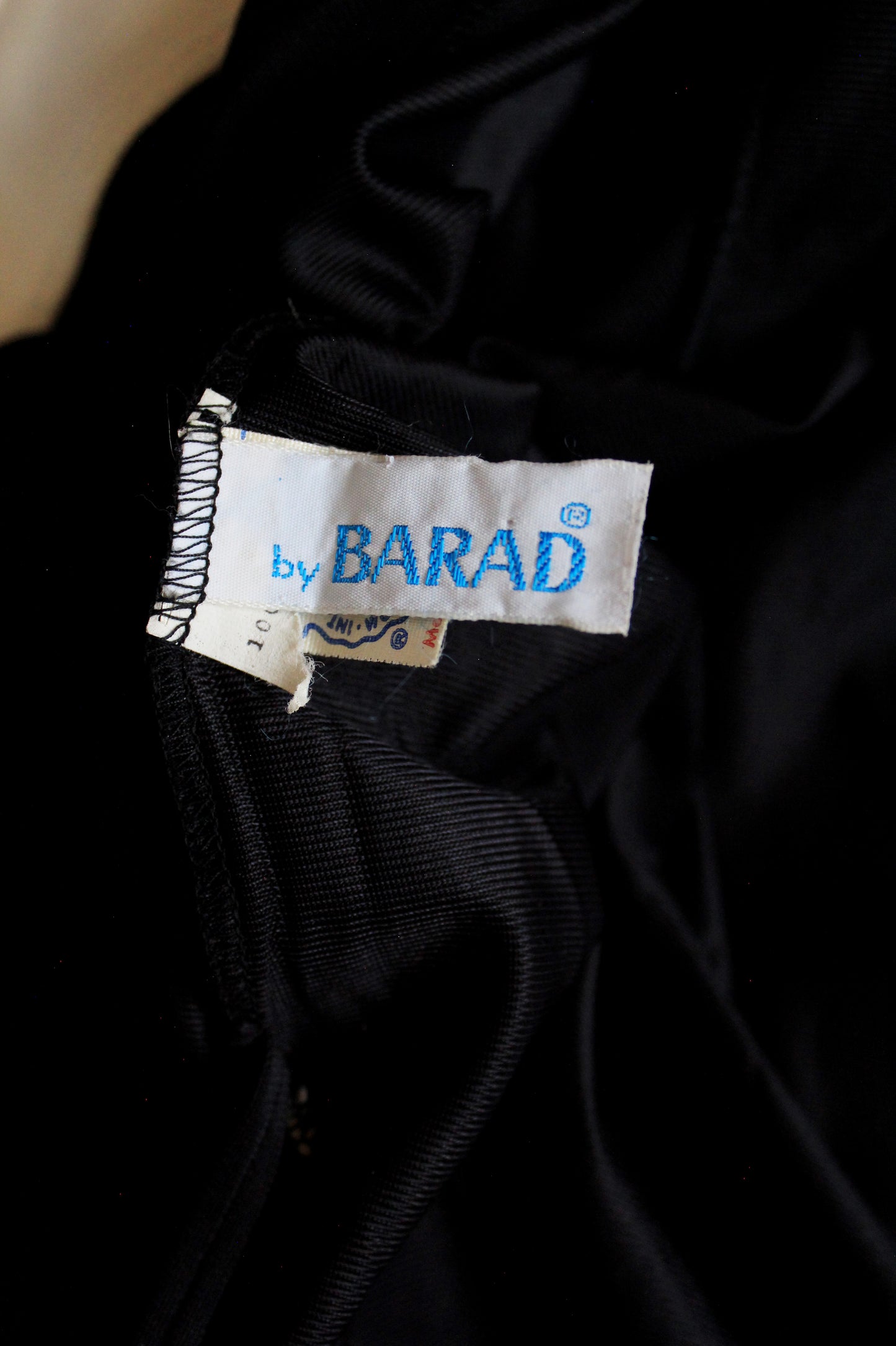 1970s Black And White Deep V Nightgown And Robe Set, Medium