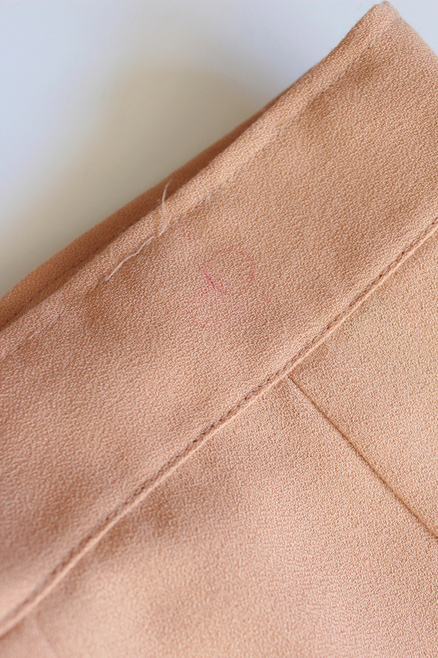 Vintage 1970s High Waist Wide Leg Peach Pants, W25