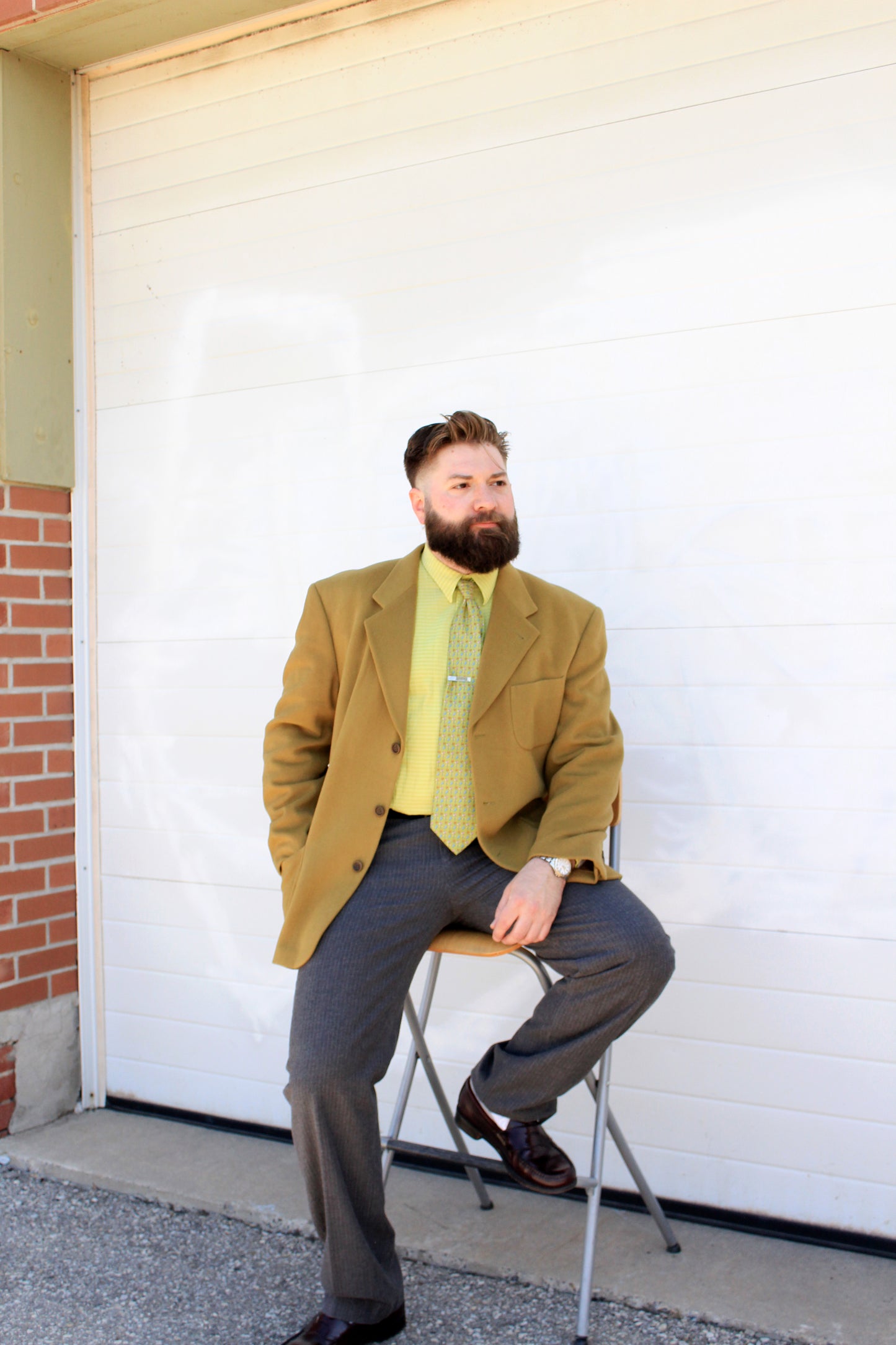 Vintage 1990s Men's Hugo Boss Green Cashmere Wool Blazer, Large 