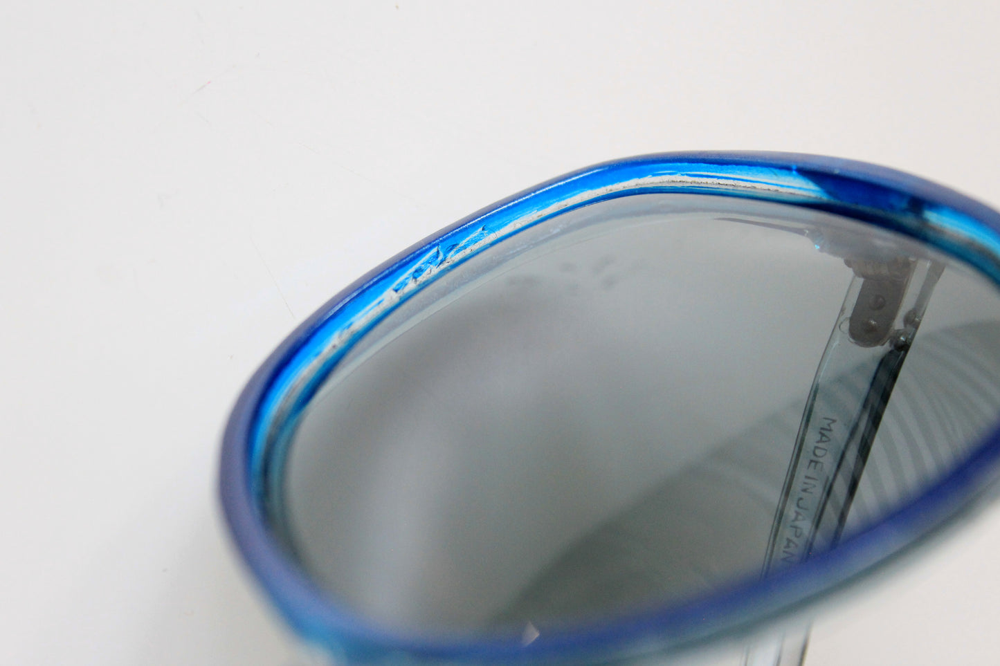 1960s Large Circle Royal Blue Sunglasses 