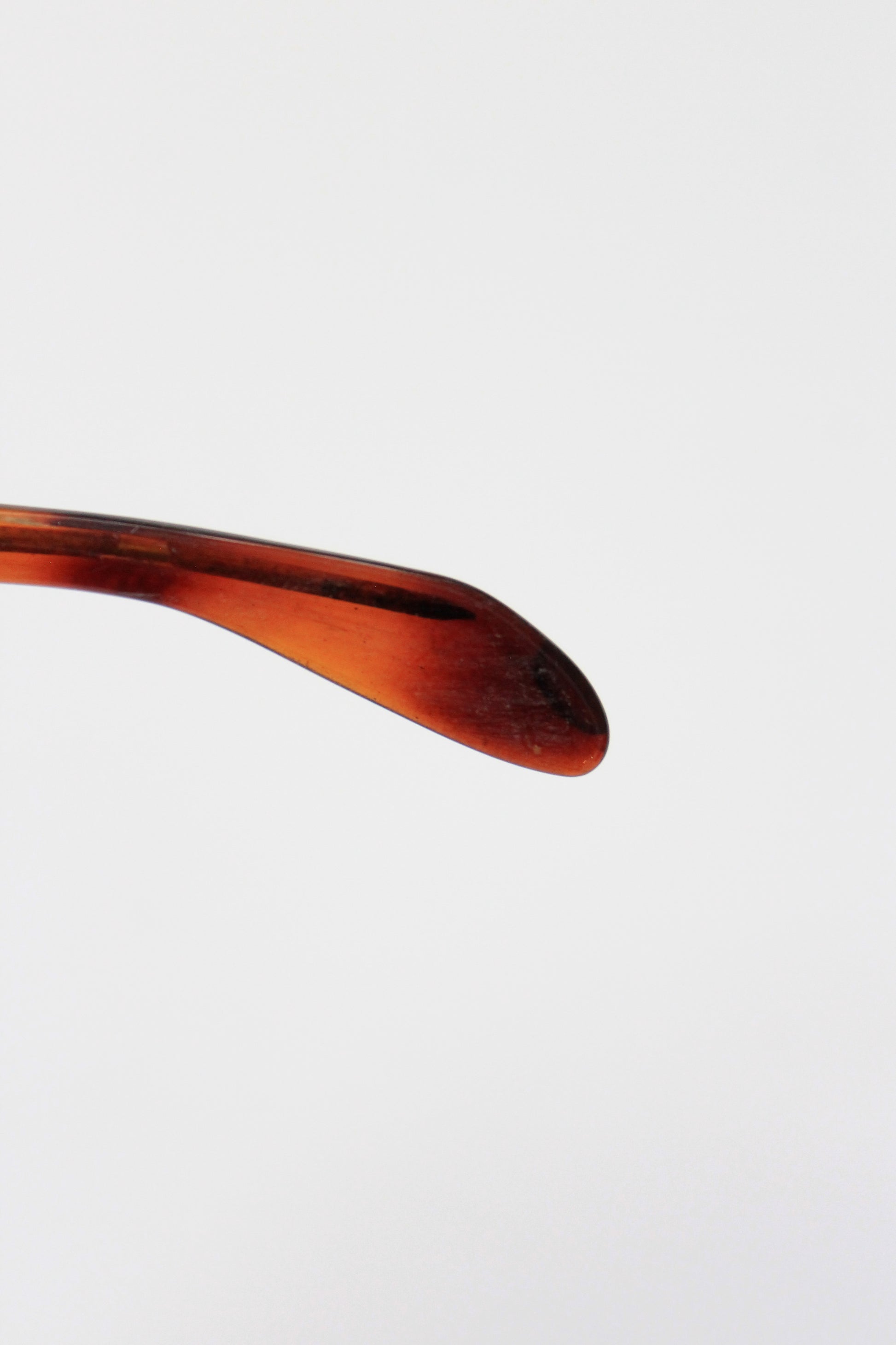1960s Brown Rectangular Sunglasses with Blue lenses