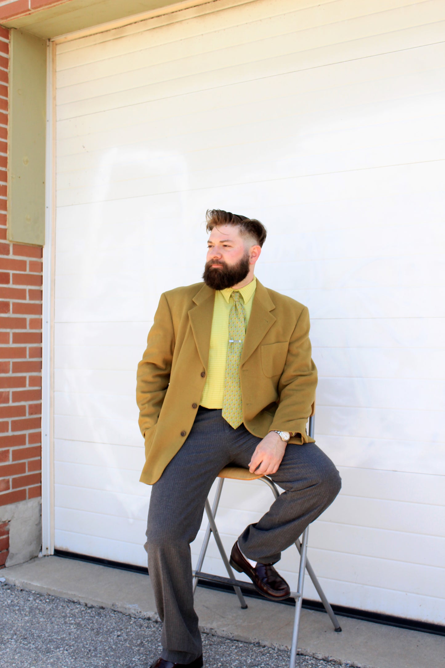 Vintage 1990s Men's Hugo Boss Green Cashmere Wool Blazer, Large 