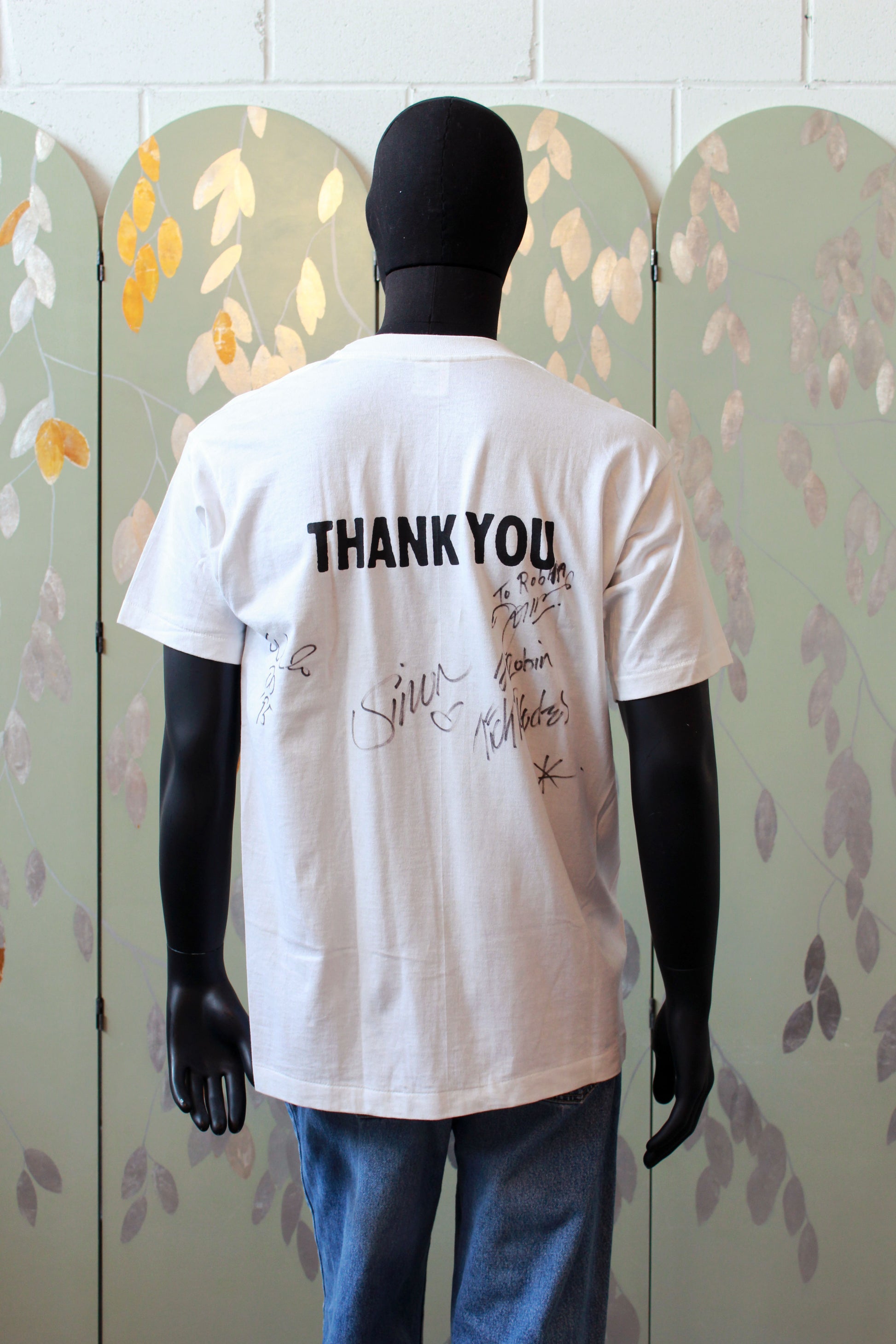 Vintage 1995 Autographed Duran Duran Thank You Tour Concert T-Shirt, Large