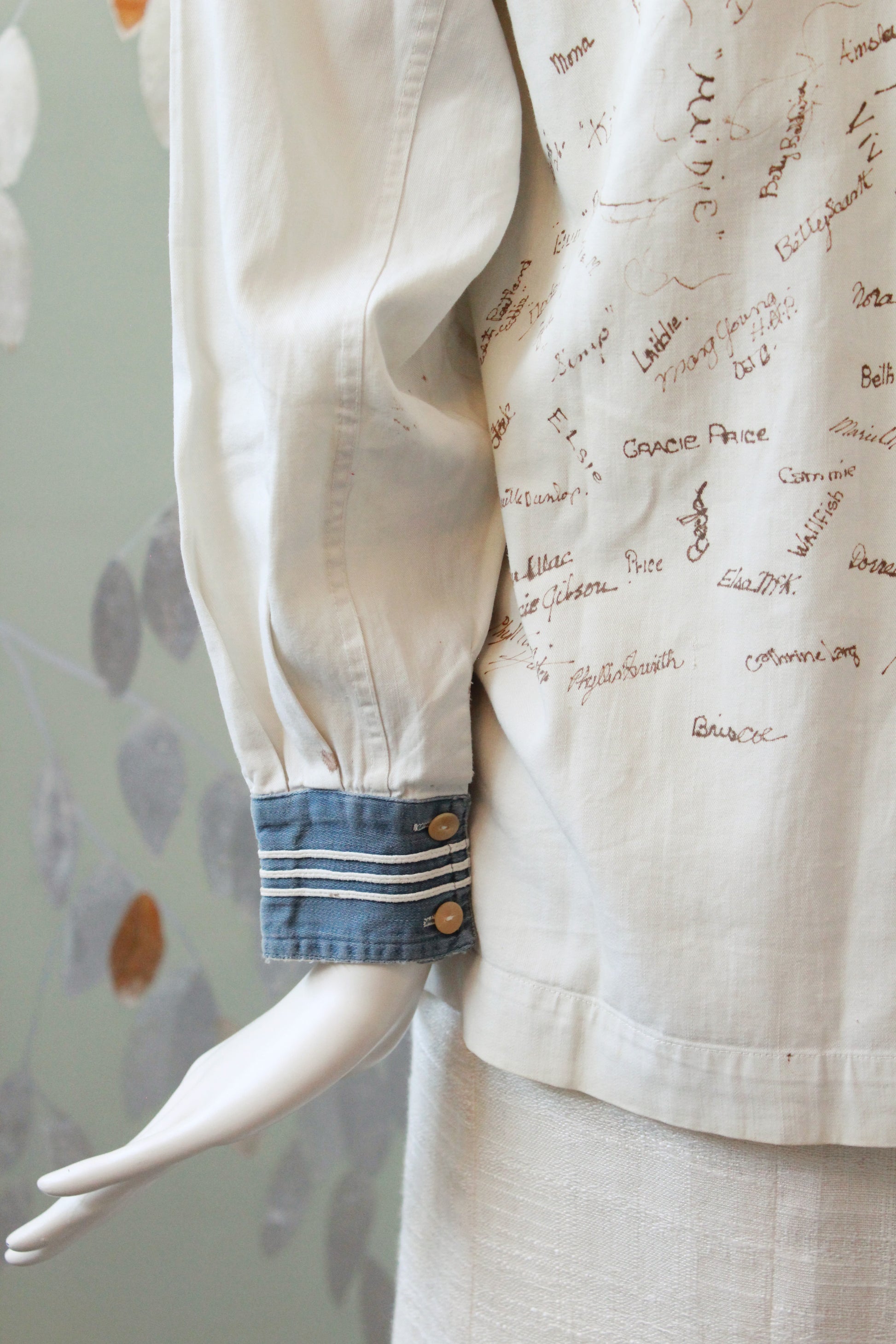 RARE 1920's Signed Sailor Uniform Top From Bishop Strachan Girls School, M/L 