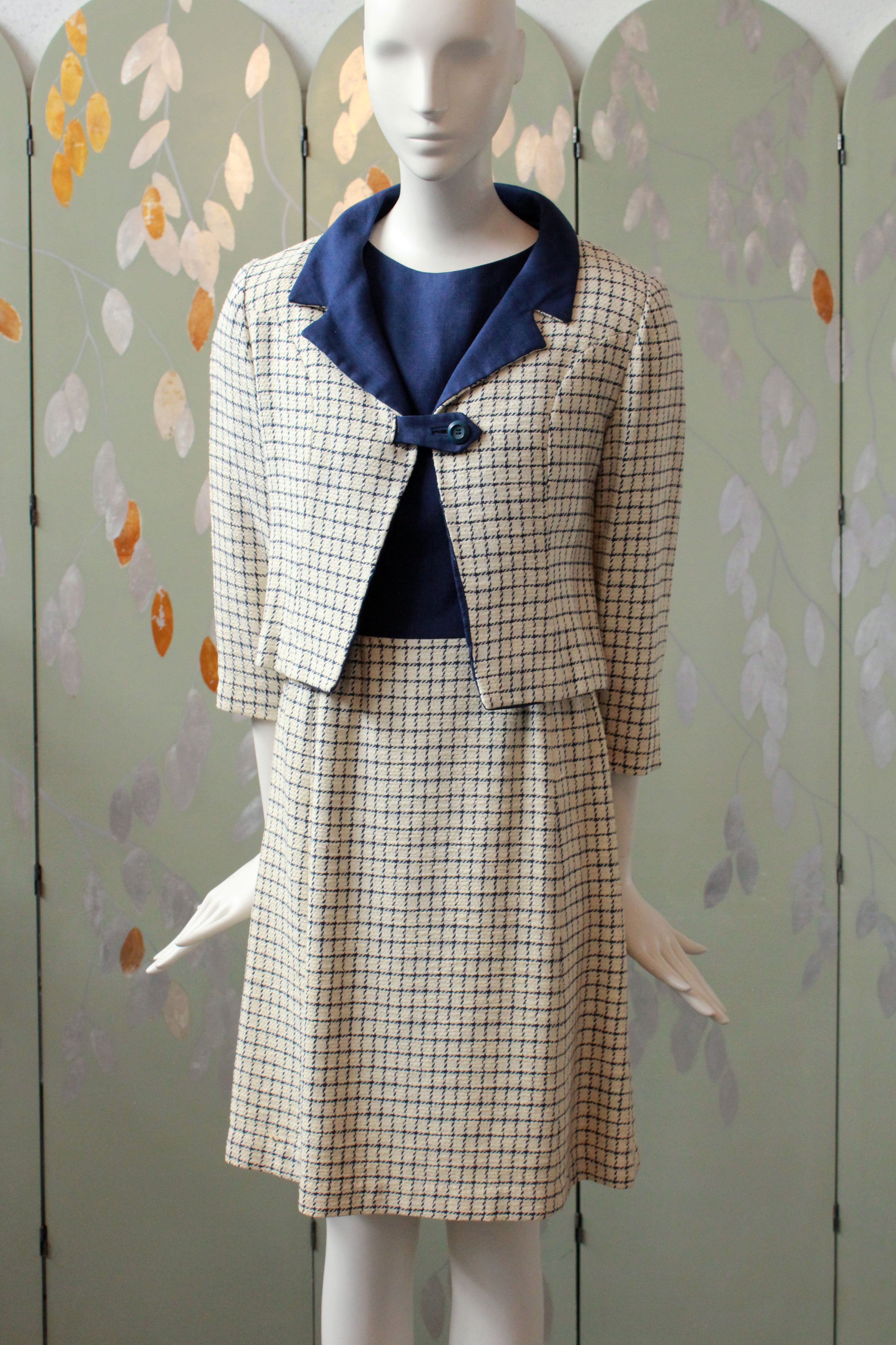 Vintage Jacket and Dress high quality Set