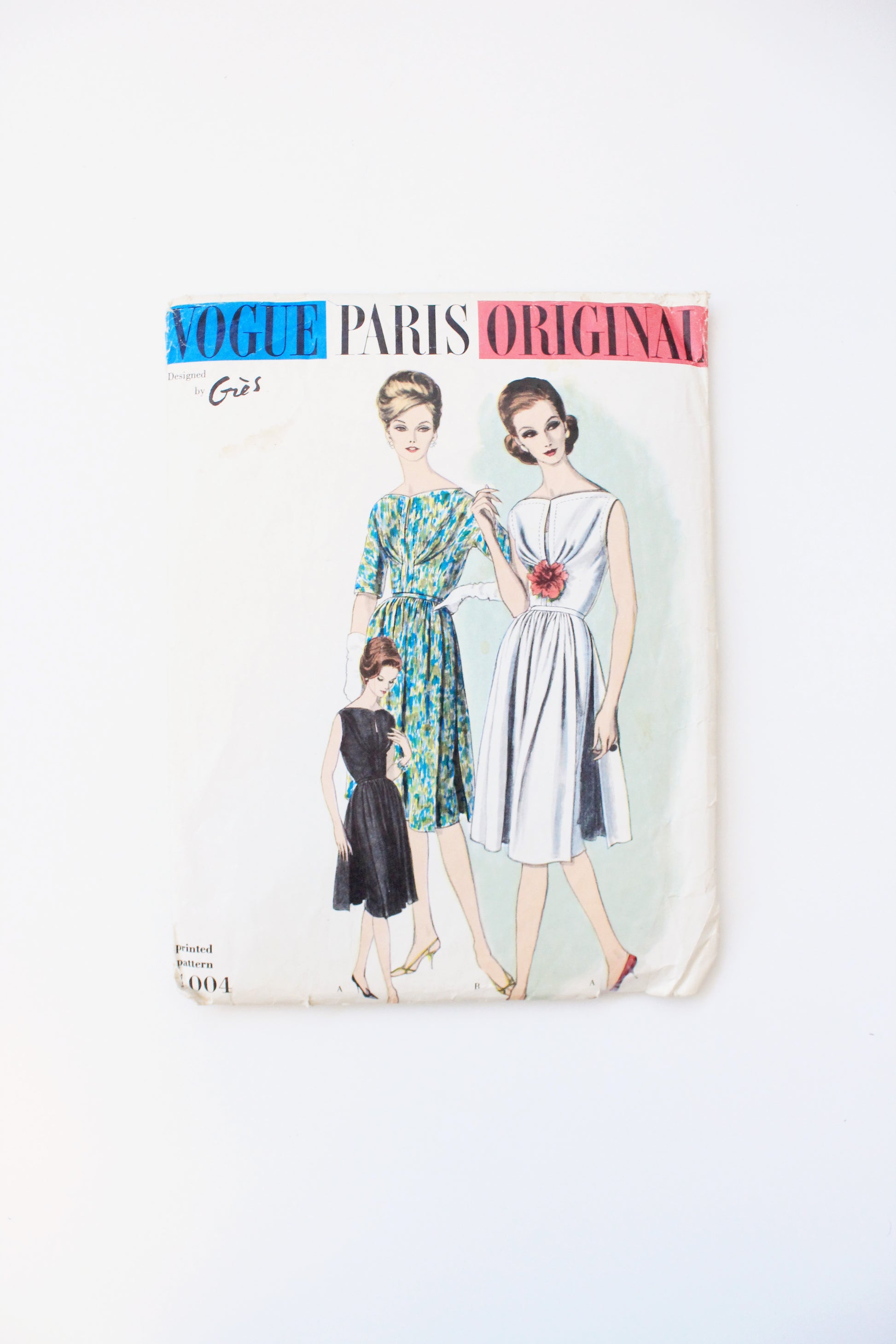1950s Fit And Flare Dress Vogue Paris Original 1004 Sewing Pattern, Cu Ian Drummond Vintage 1950s Fit And Flare Dress Vogue Paris Original 1004 Sewing Pattern, Cu Ian Drummond Vintage