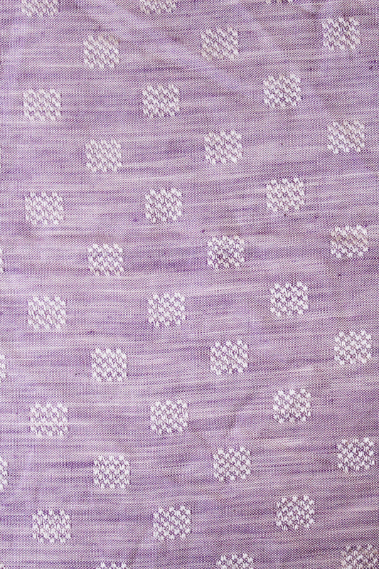 1920s Purple Iridescent Subtle Squared Cotton Fabric, 4 Yards