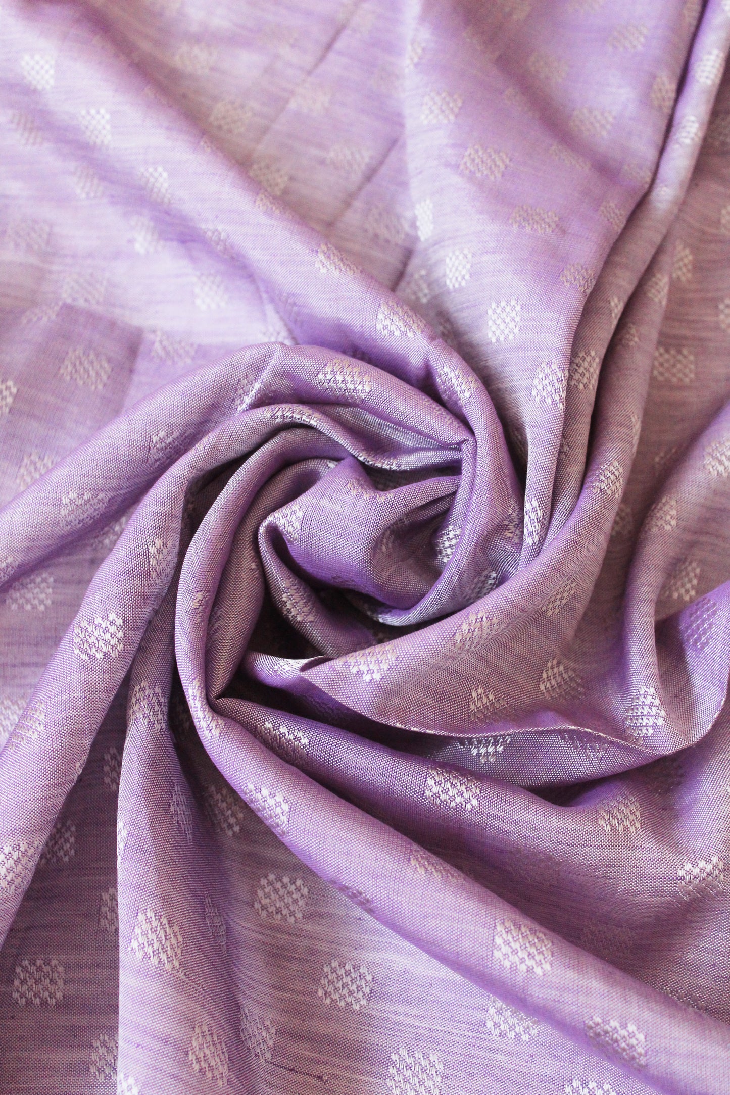 1920s Purple Iridescent Subtle Squared Cotton Fabric, 4 Yards