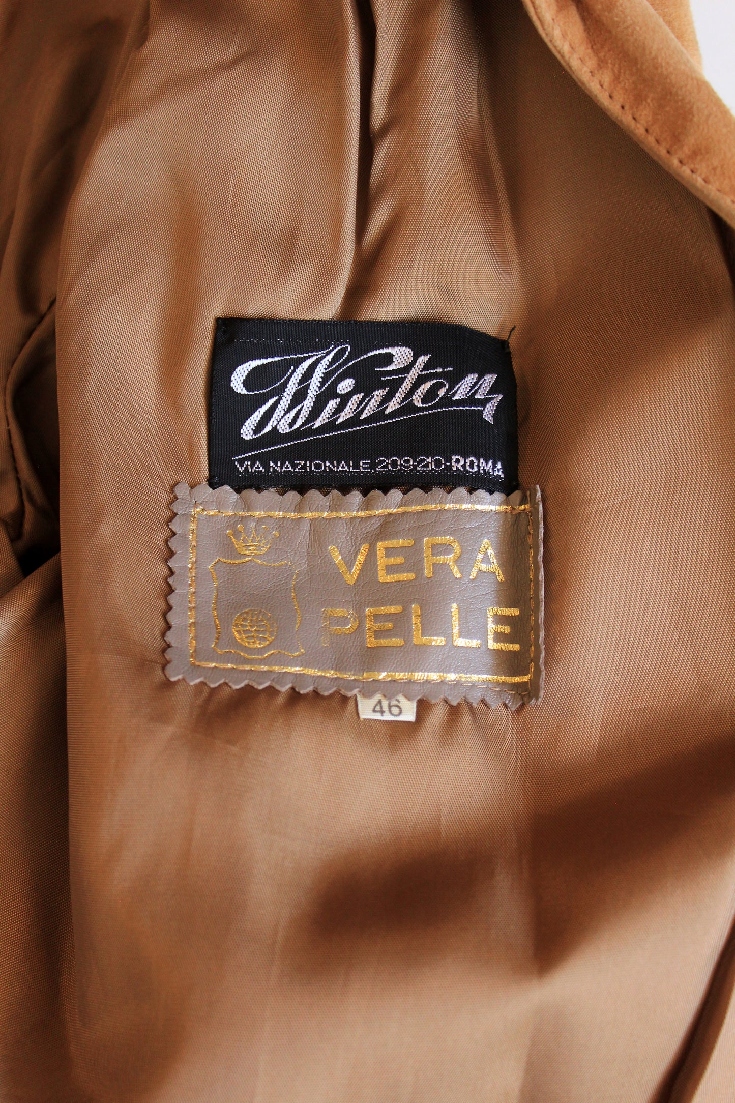 1980s Tan Suede Jacket With pleated Shoulders And Tie Belt, Medium