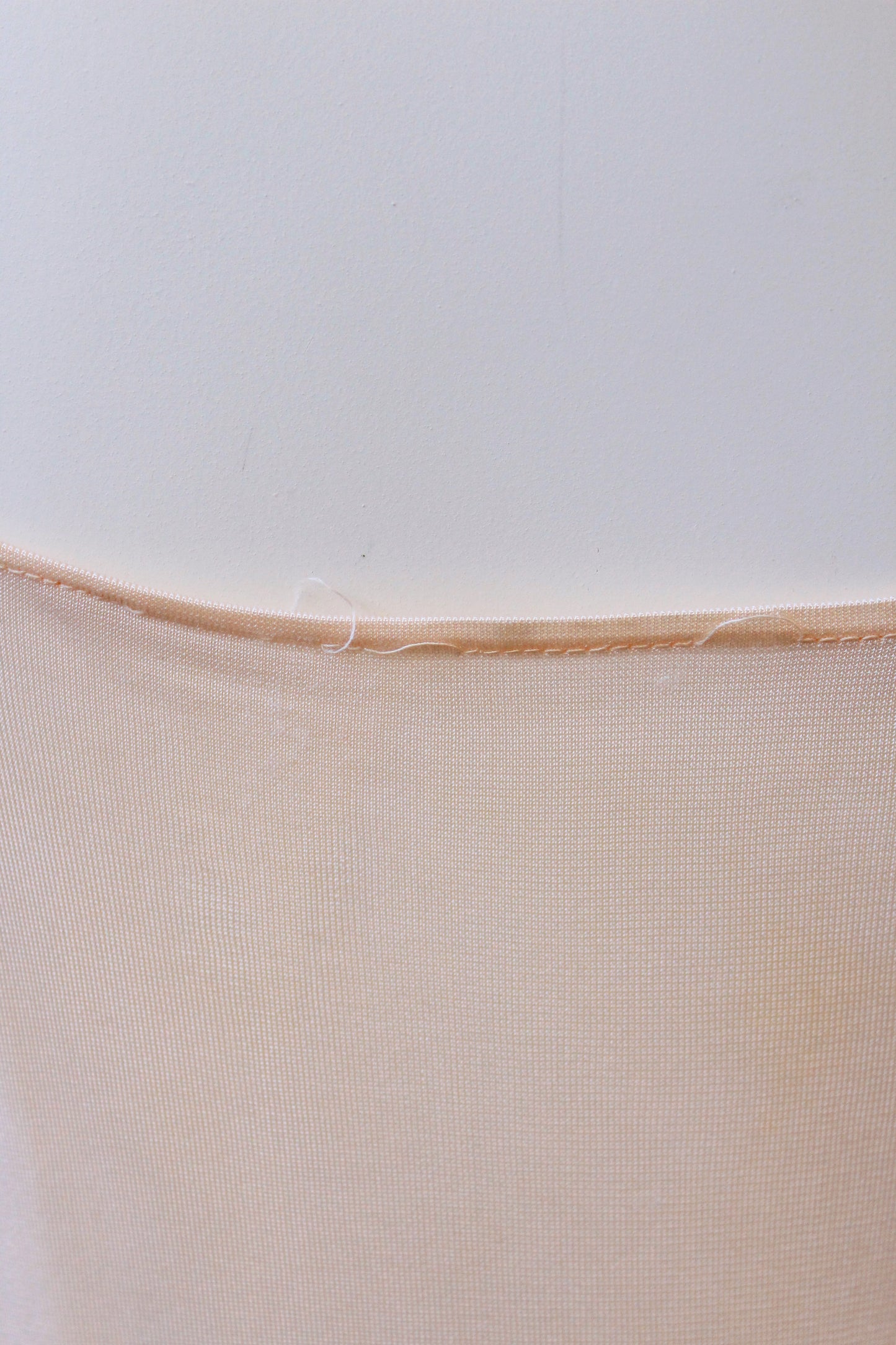 1960s Light Peach Embroidered Mini Slip, XS