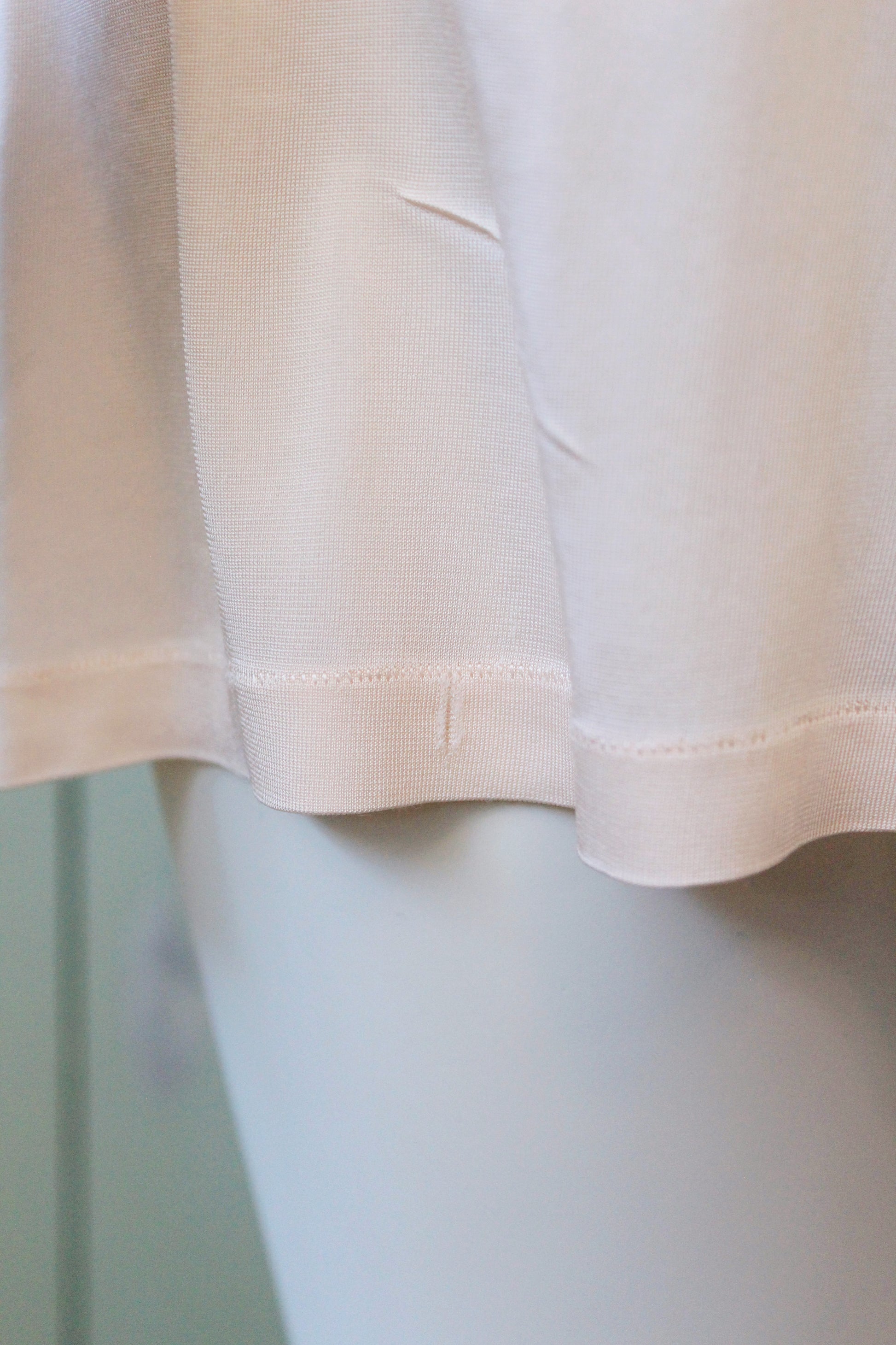 1960s Light Peach Embroidered Mini Slip, XS