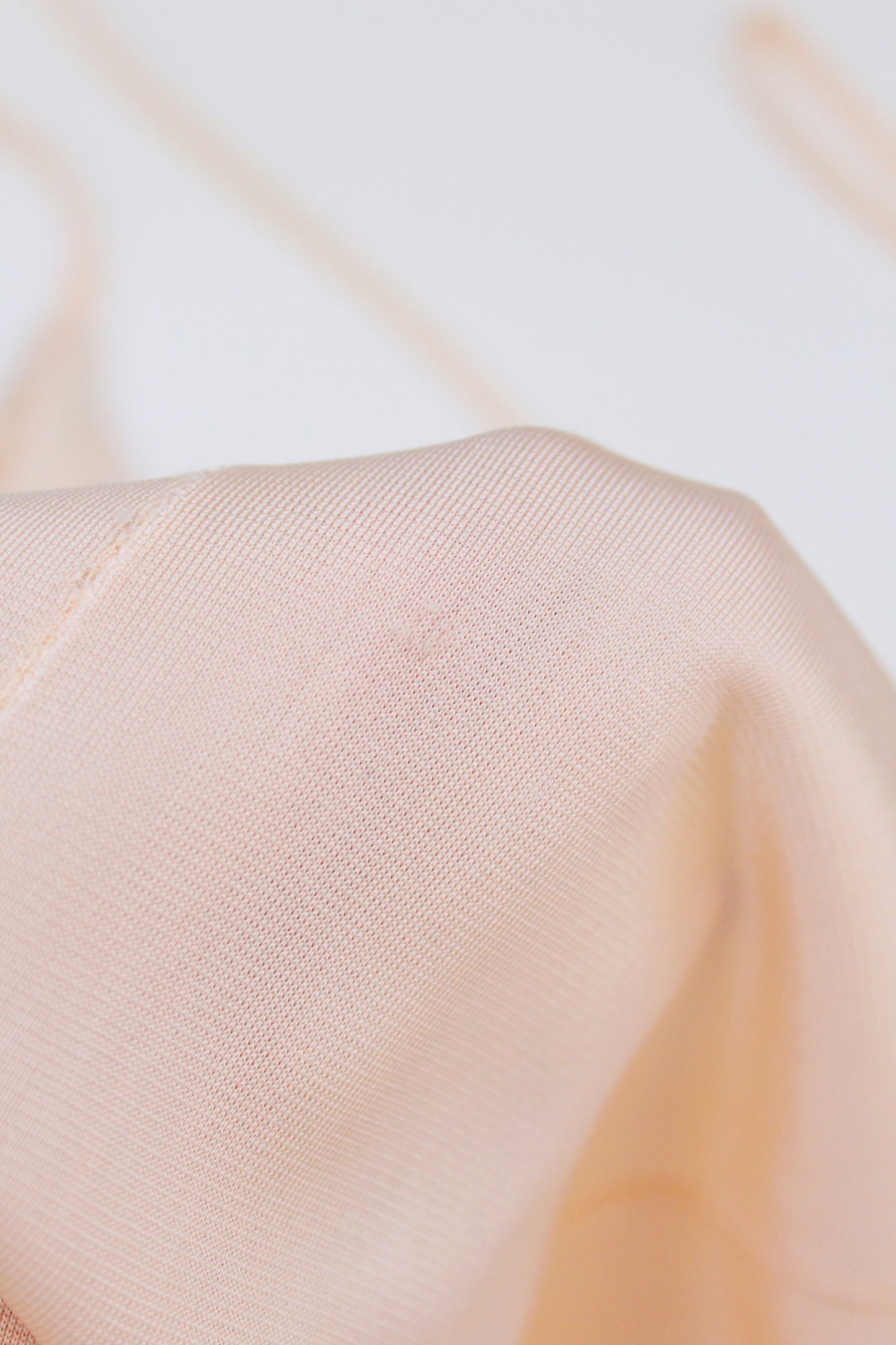 1960s Light Peach Embroidered Mini Slip, XS