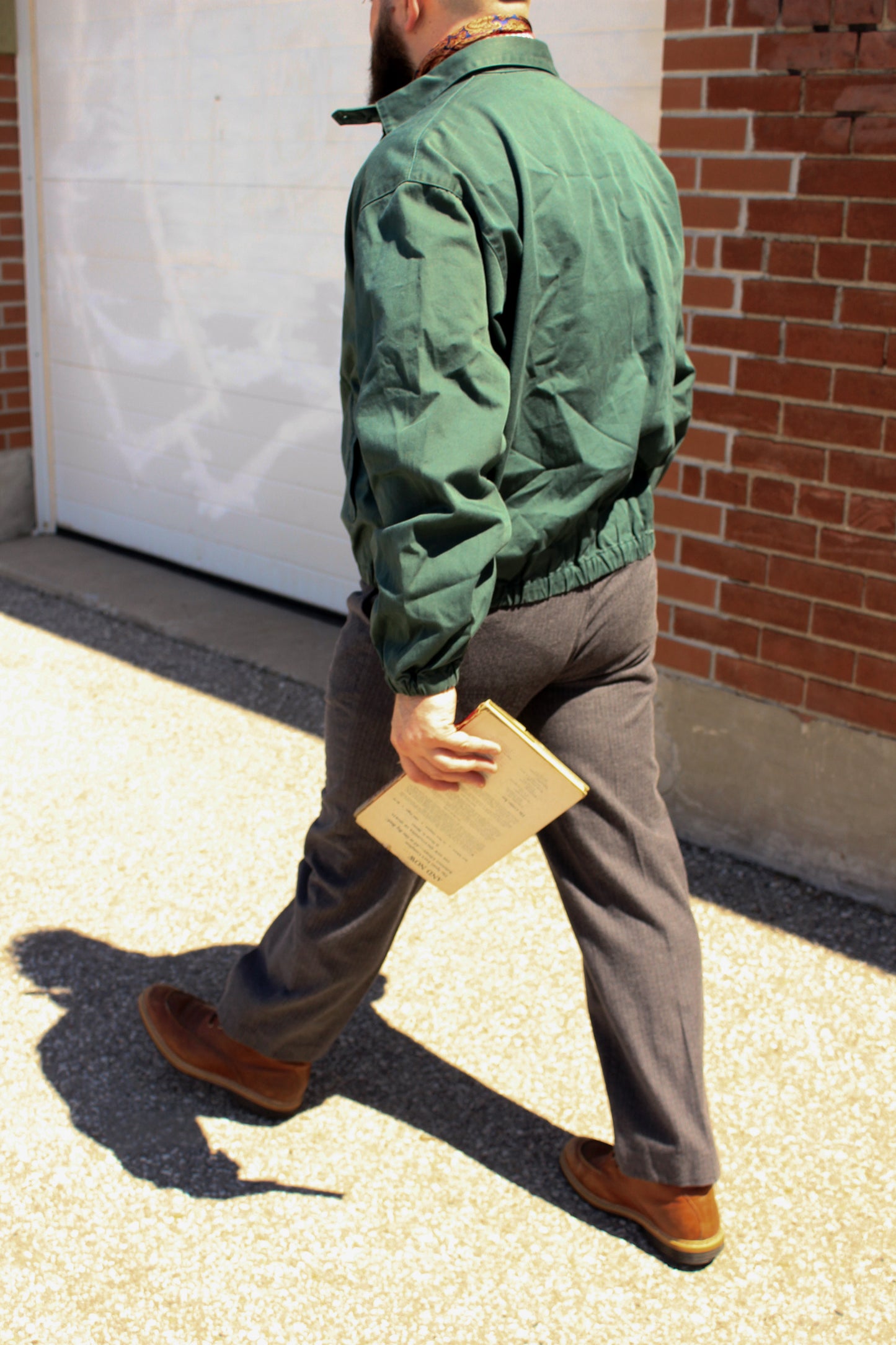 Men's 30s-Style Gap Relaxed Fit Grey Pinstripe Cotton Pants