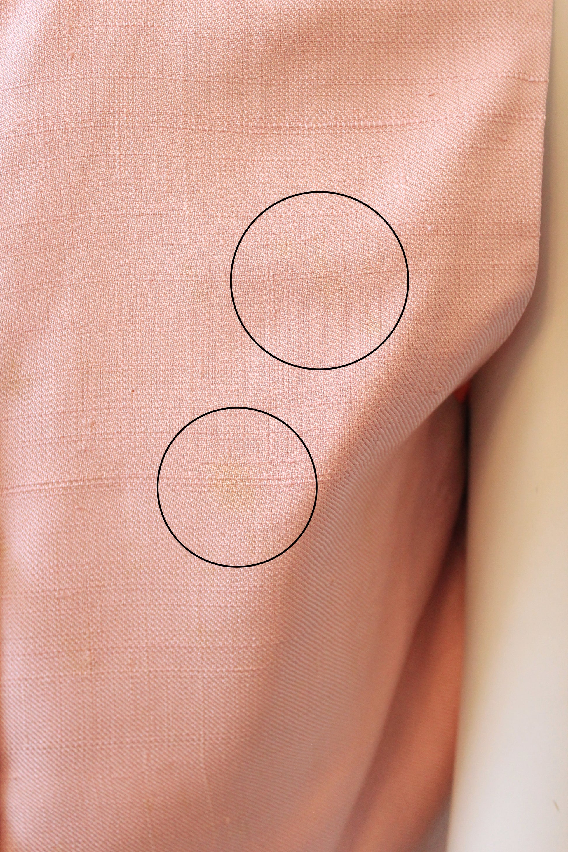 Vintage 1960s Pink Sleeveless Top With Oversized Black Buttons, XS