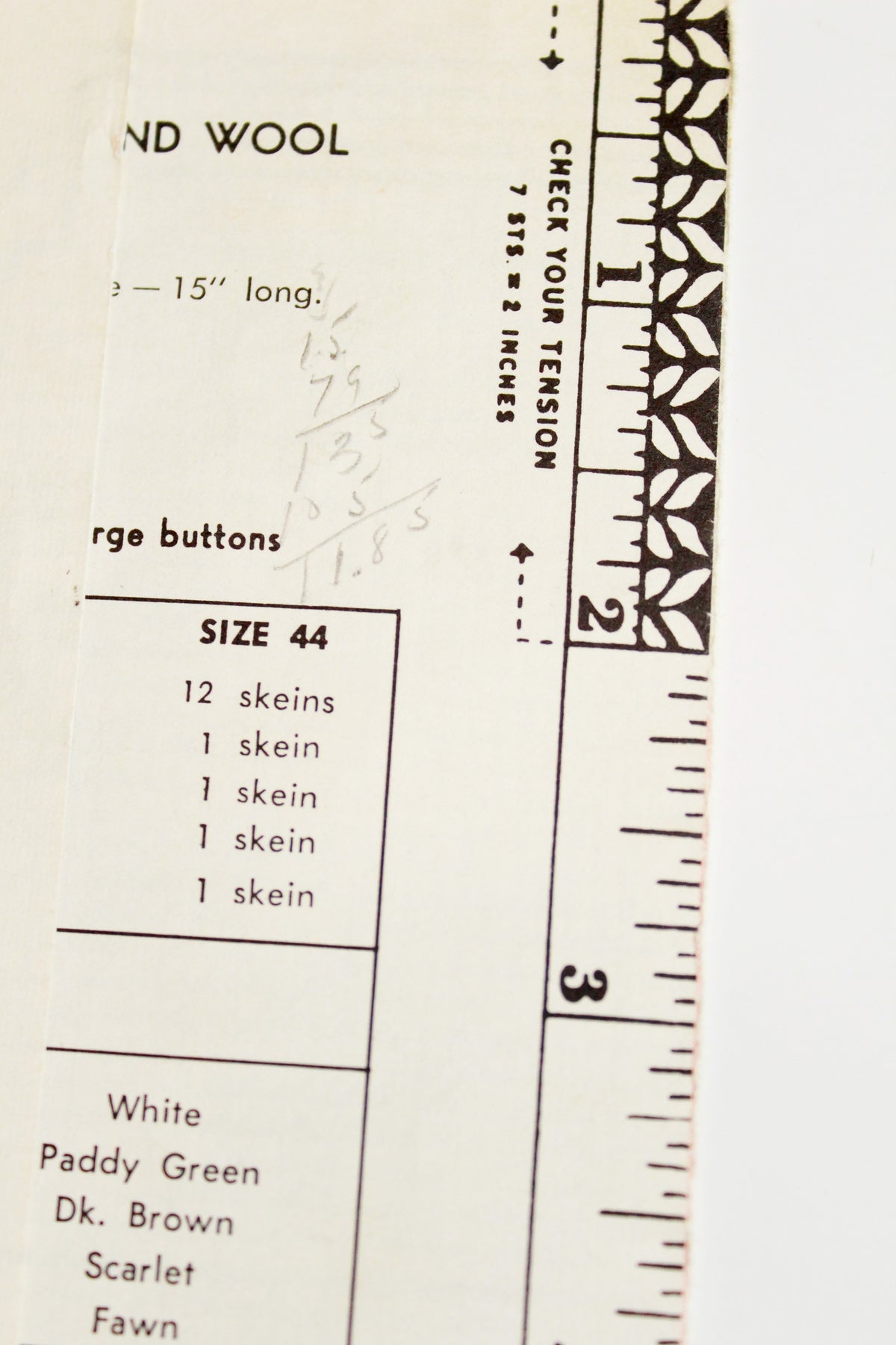 1950s Mary Maxim Mens 4 ply Kitting Pattern 448, Golf Cardigan
