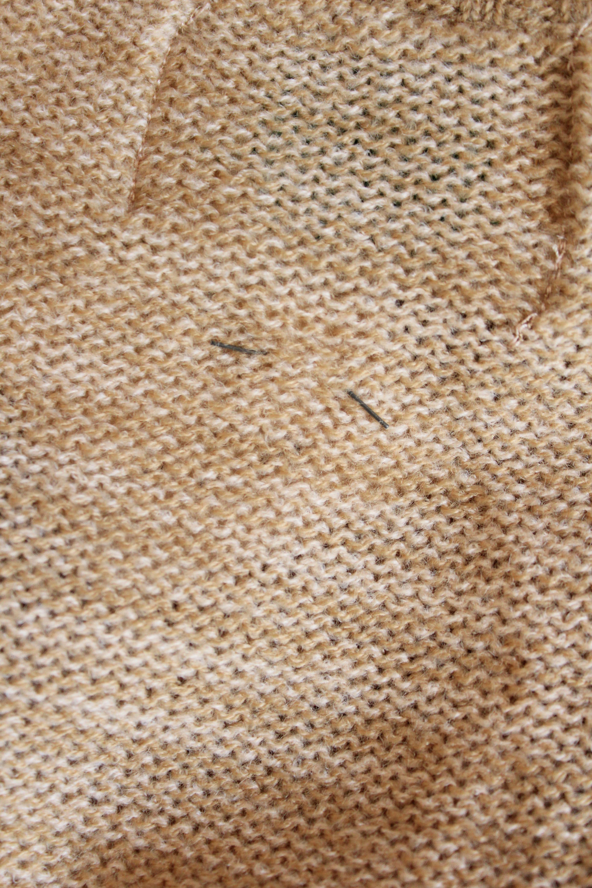 1980s Deadstock Cinched Waist Cream Cardigan, Medium and Large