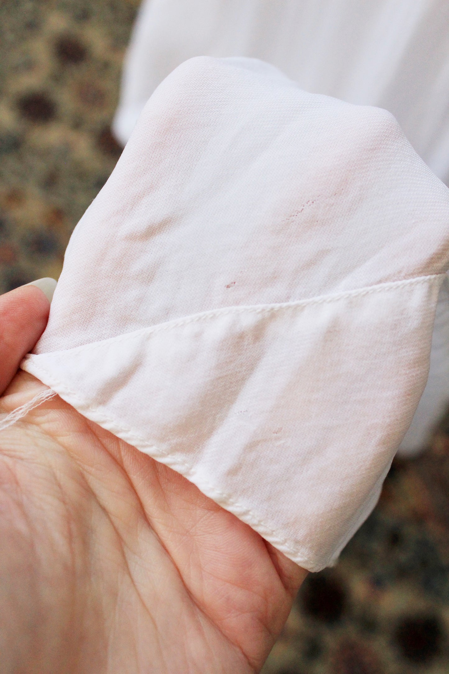 1940s Pale Blue Bias Cut Nightgown With Lace Trim, Small