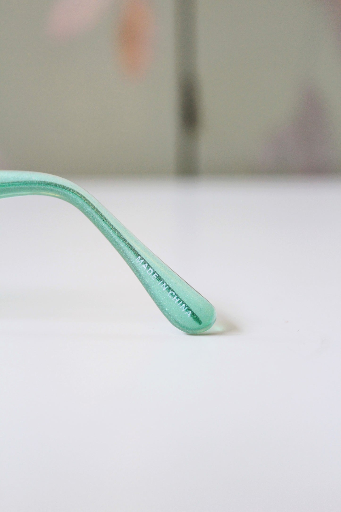 1990s Green Rectangular Sunglasses 
