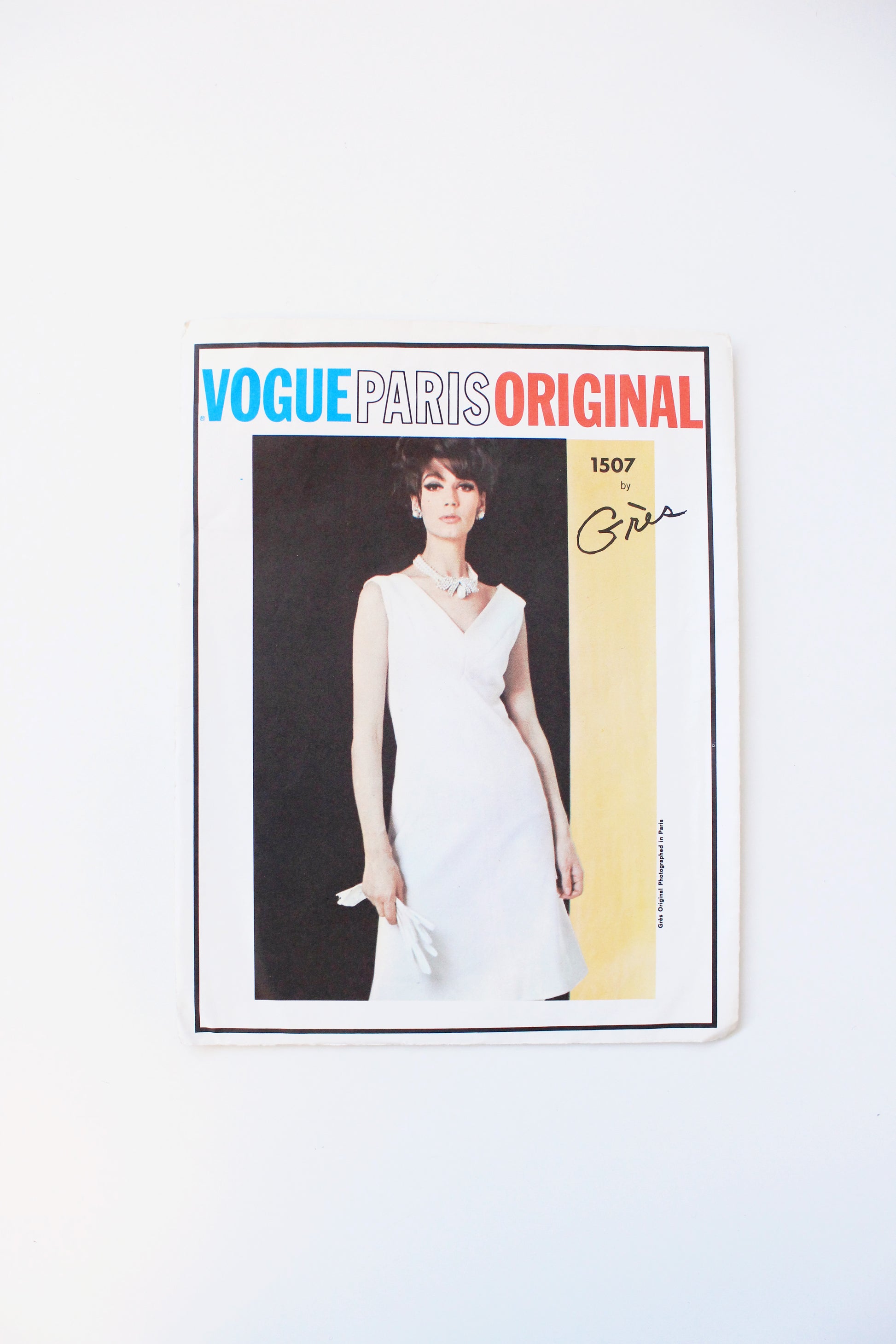 1960s Vogue Paris Original Sewing Pattern 1507, Grs A-Line Dress, Unc Ian Drummond Vintage 1960s Vogue Paris Original Sewing Pattern 1507, Grs A-Line Dress, Unc Ian Drummond Vintage