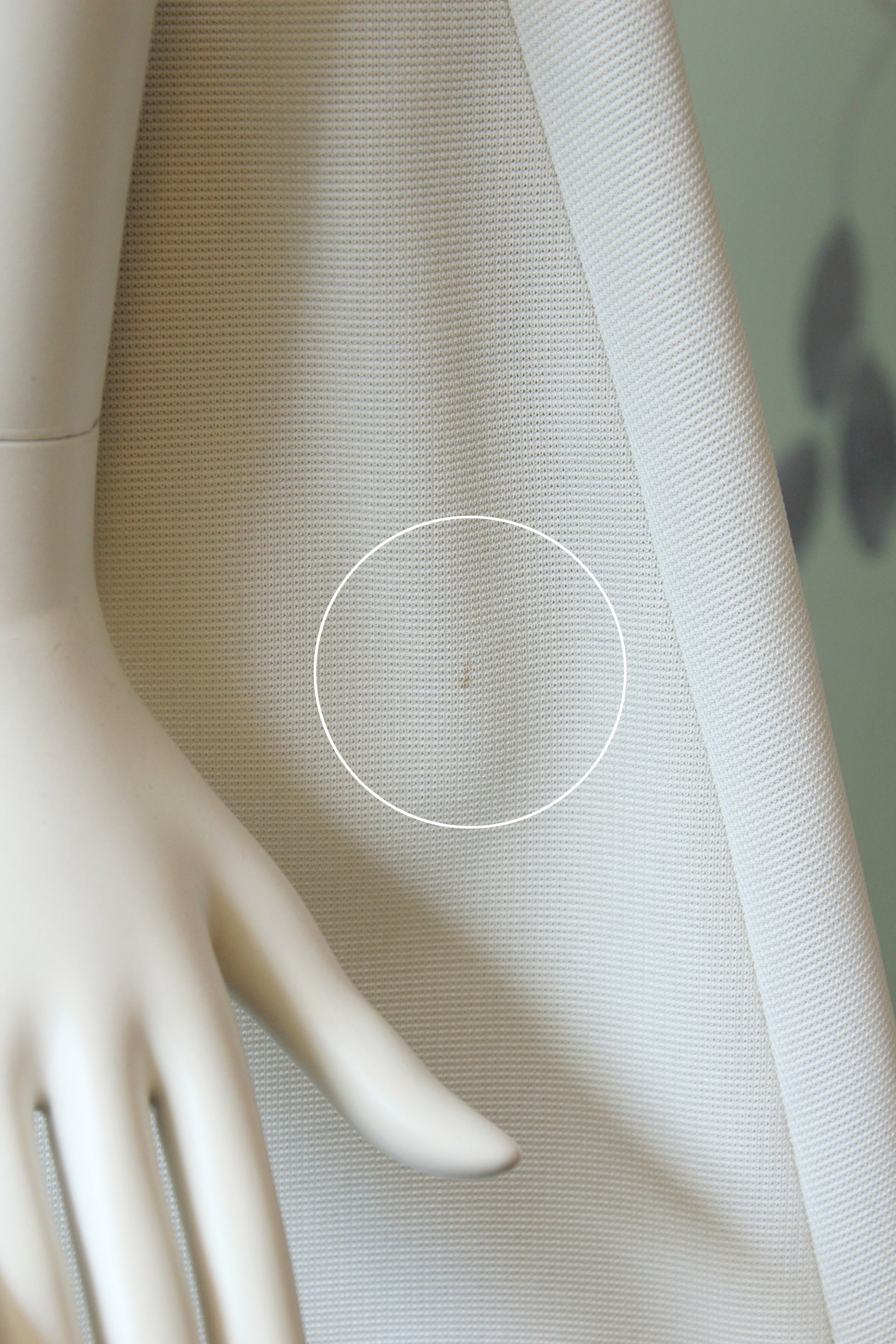 1970s White Short Sleeve Two Toned Blue Stripes A line Summer Dress, Small