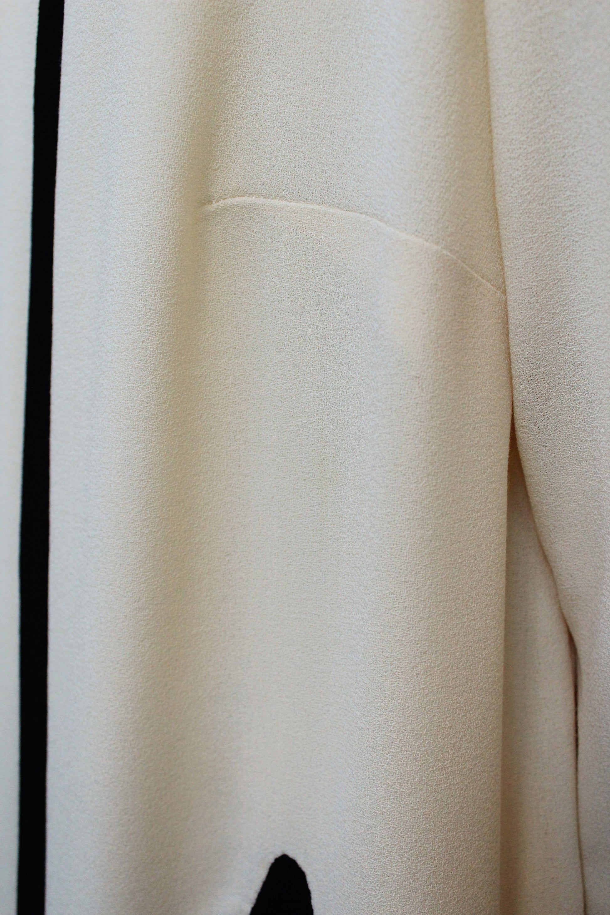 1980s Does 1960s Black And Cream Flower Shift Dress, Medium