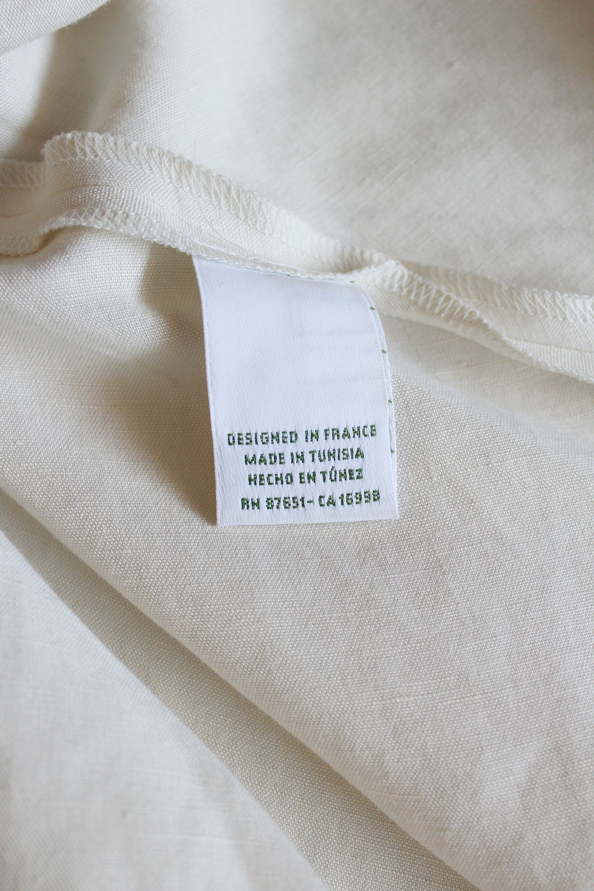 2000s White Lacoste Drop Waist Tennis Dress + Original Green Lacoste Hanger, XS