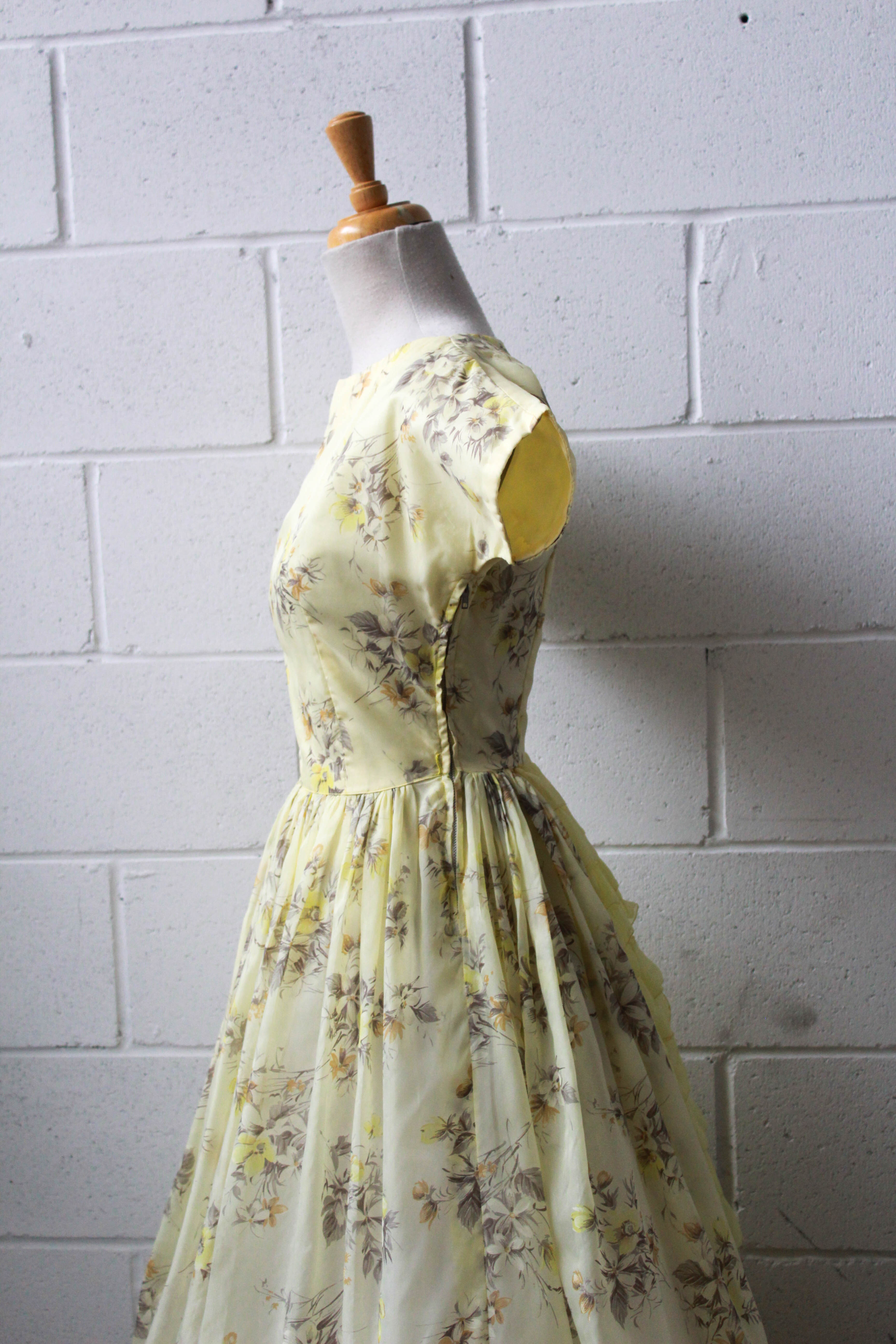 1950s yellow dress sale