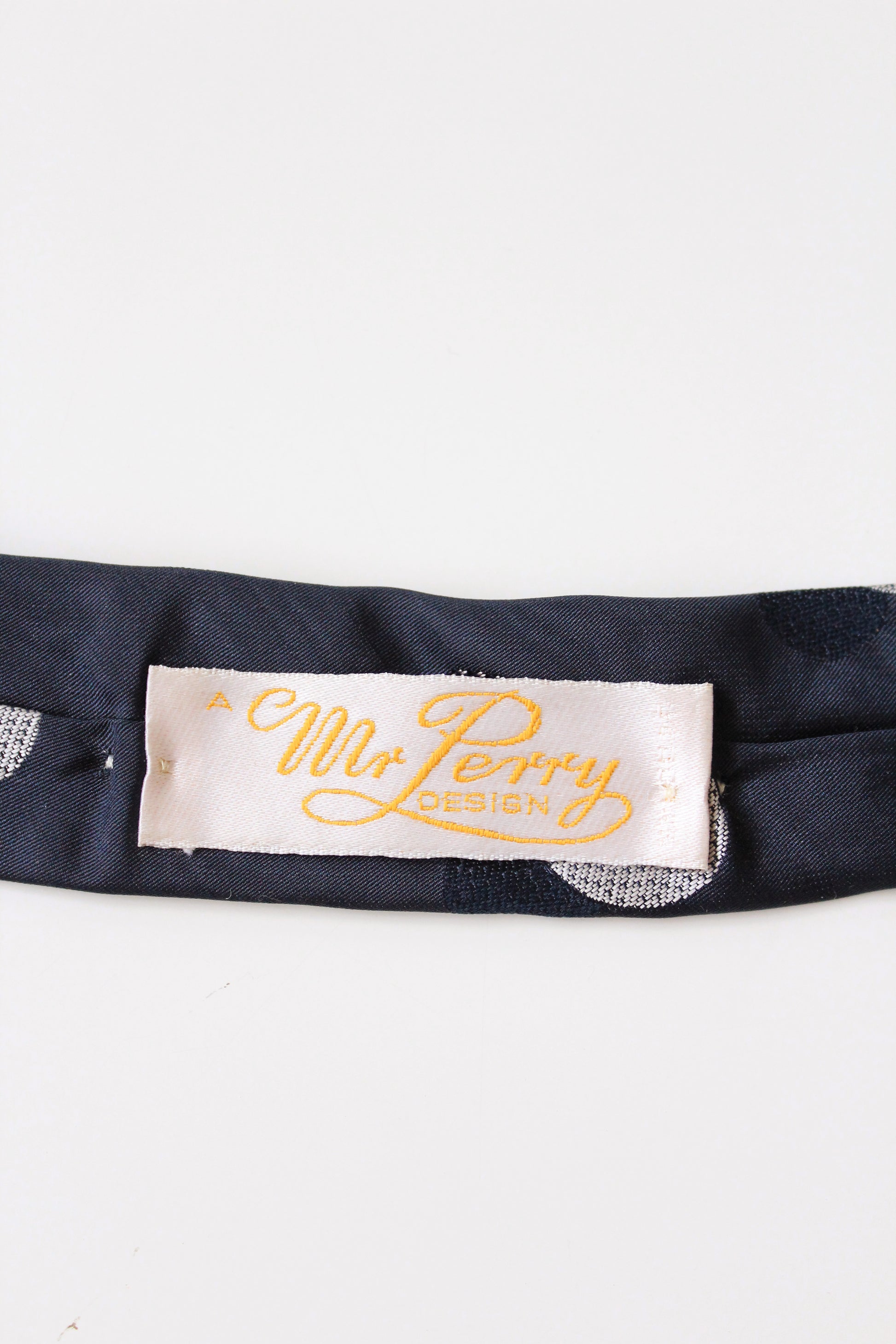 1990s Krizia Grey And Blue Polka Dot Silk Designer  Tie