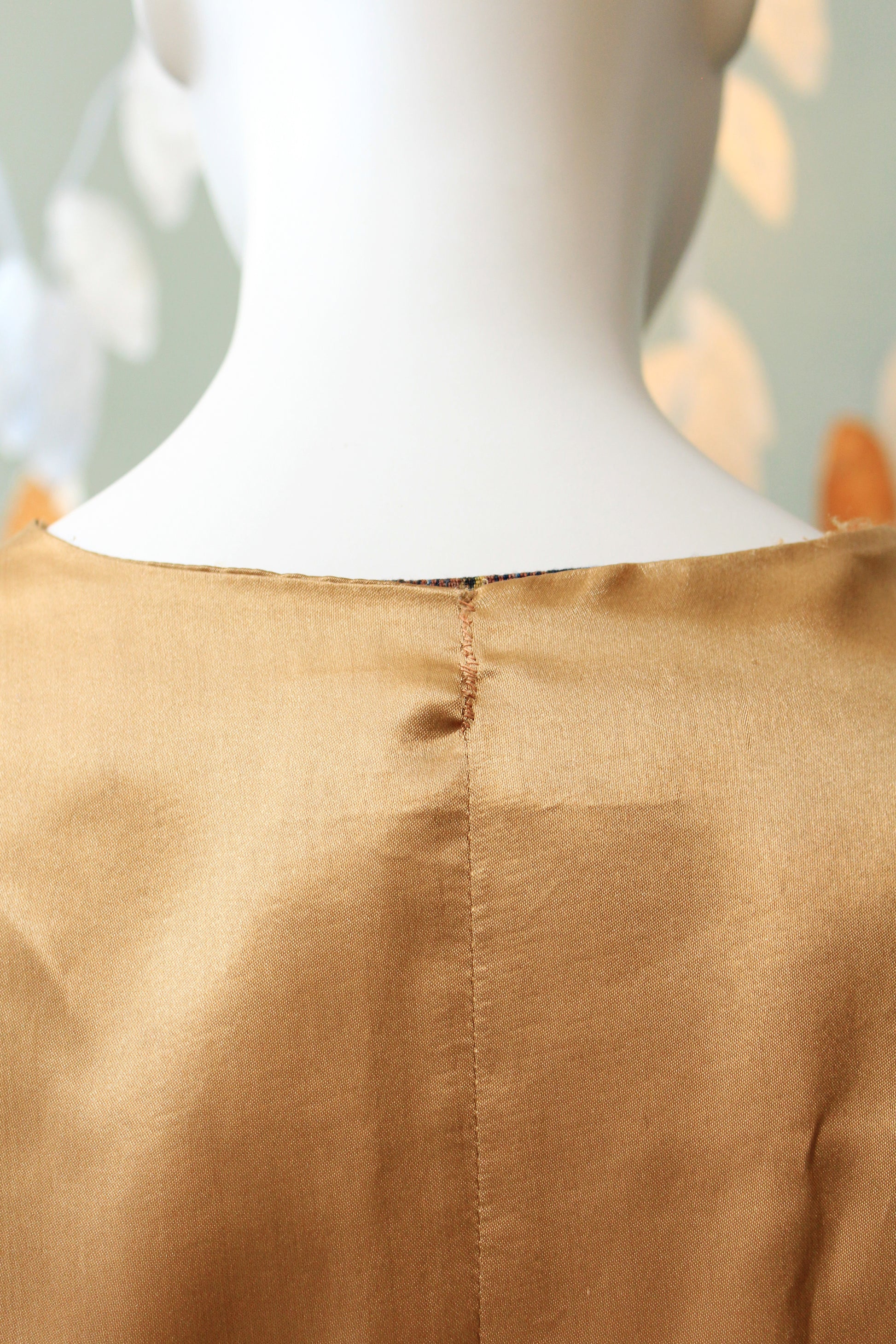 Whimsical Cream Floral and Bird Embroidered Vest, Made In India, Large