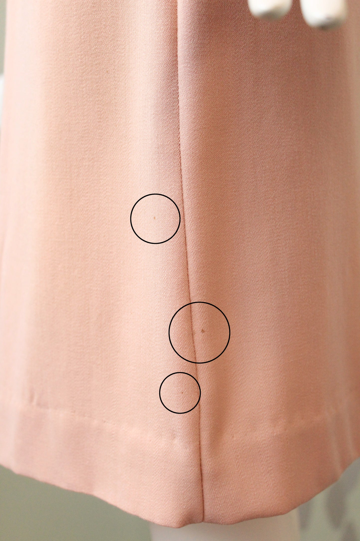 Vintage 1950s Fitted Blush Pink Daytime Spring Skirt Suit Set, XS