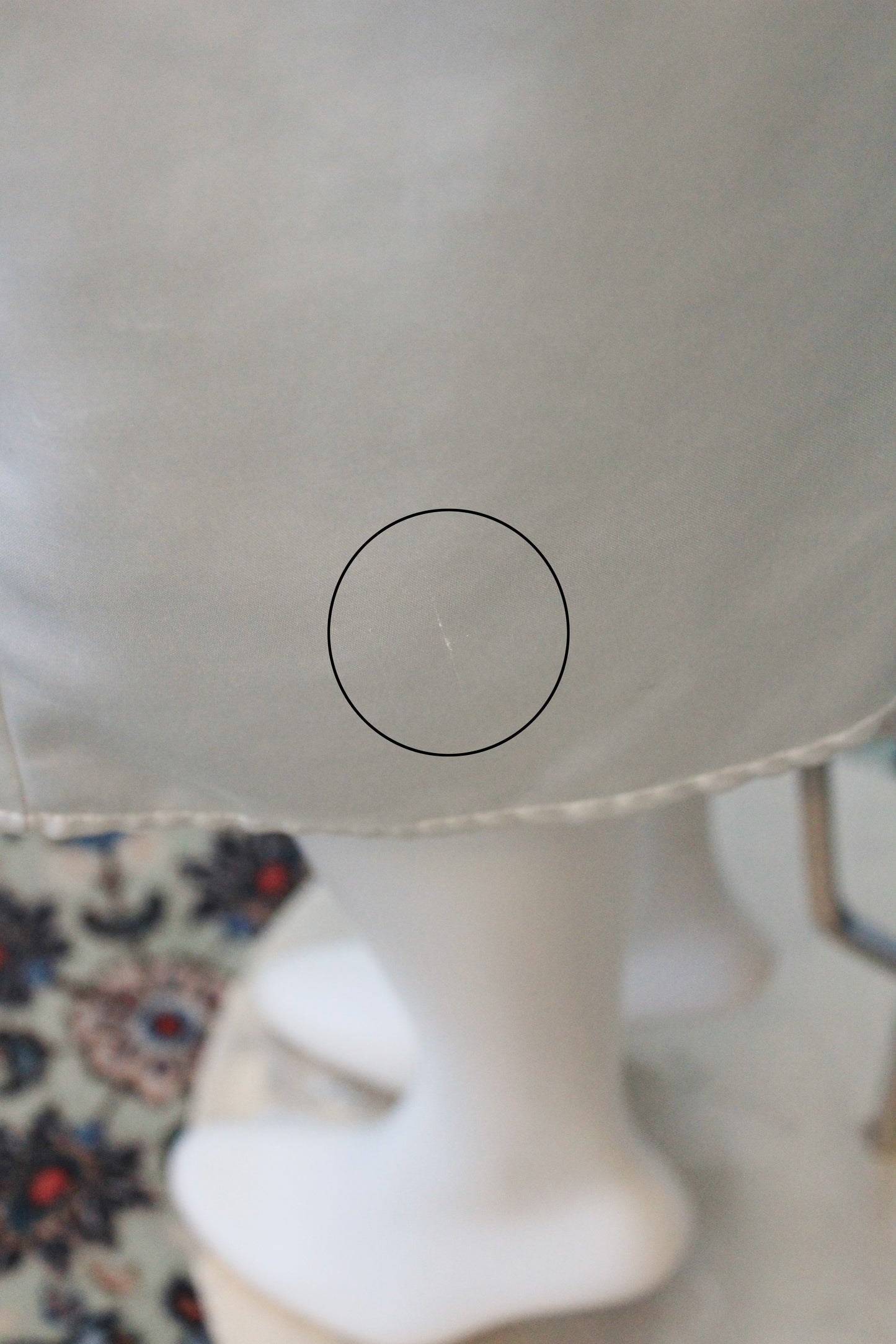 1980s Cream Satin Robe With Rosettes, Medium