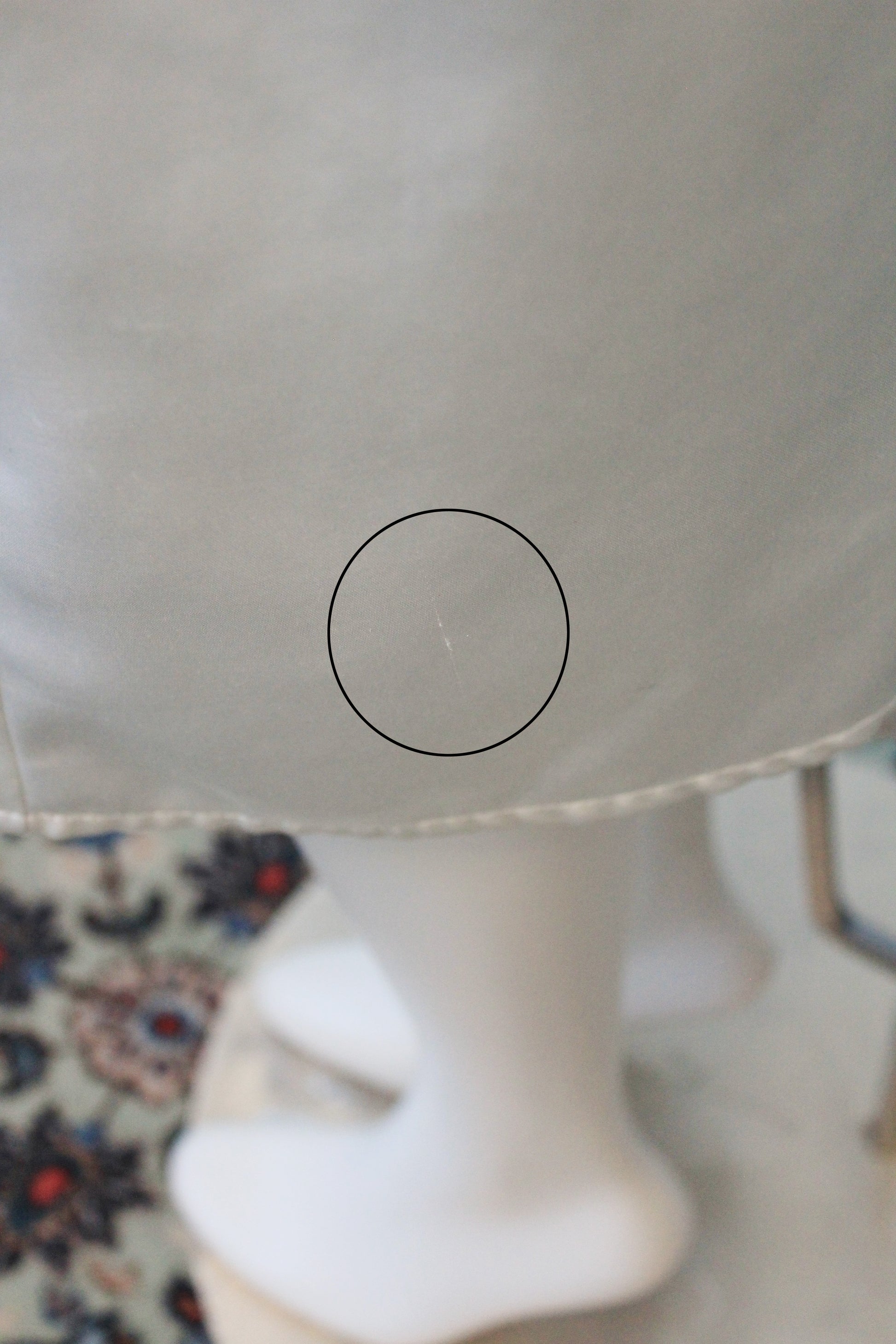 1980s Cream Satin Robe With Rosettes, Medium