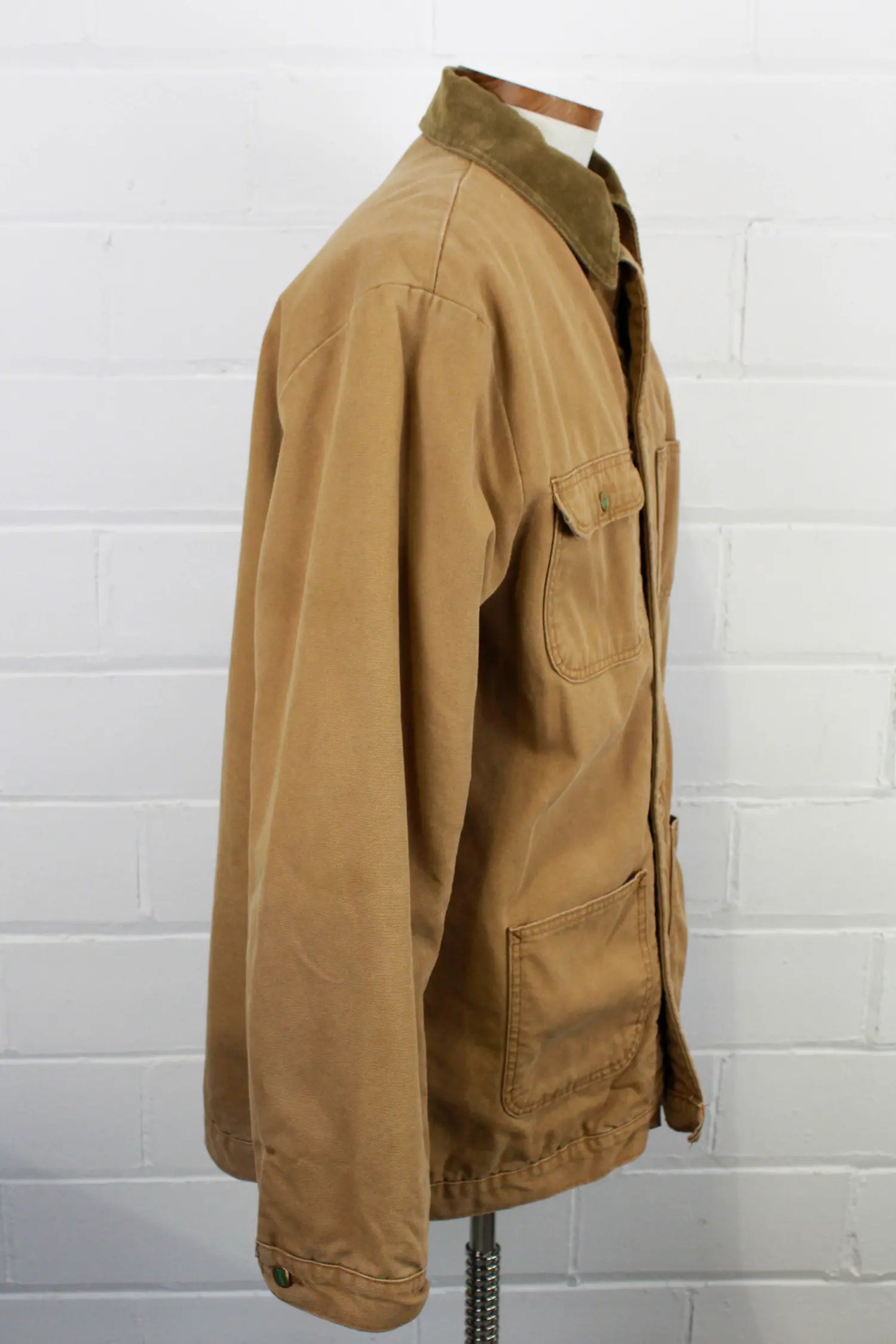 2010s L.C. King Brown Duck Canvas Barn Coat, Large