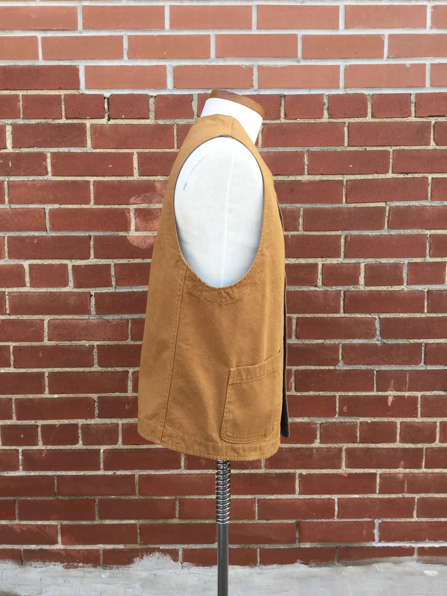 Men's "The Hill Side" American Brown Duck Canvas Weekend Chore Vest, Large