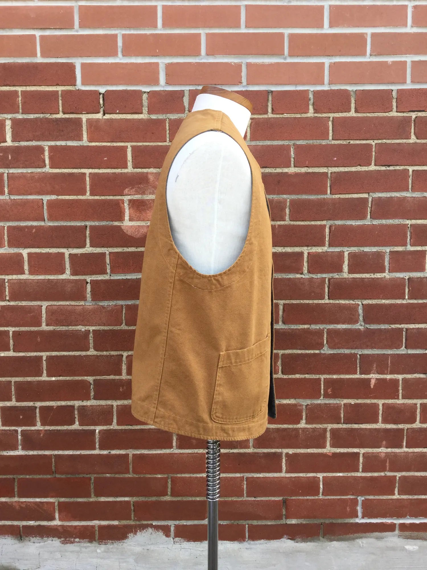 Men's "The Hill Side" American Brown Duck Canvas Weekend Chore Vest, Large