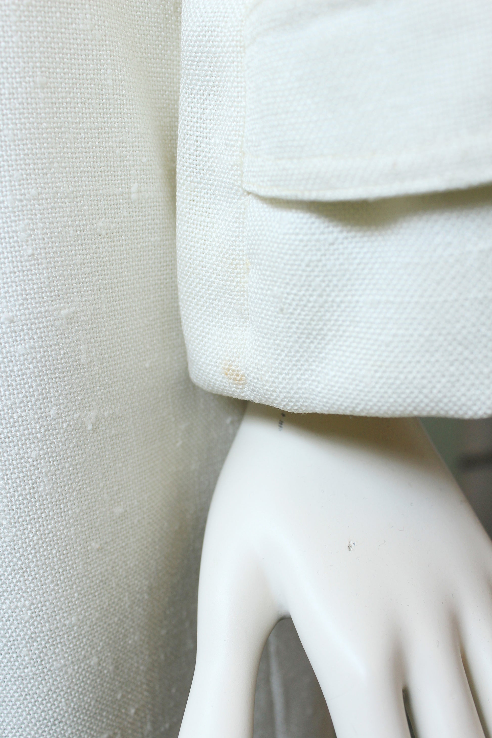 1970s/80s Sporty Anne Klein White/Green Skirt And Jacket 2 PC Matching Set, Large