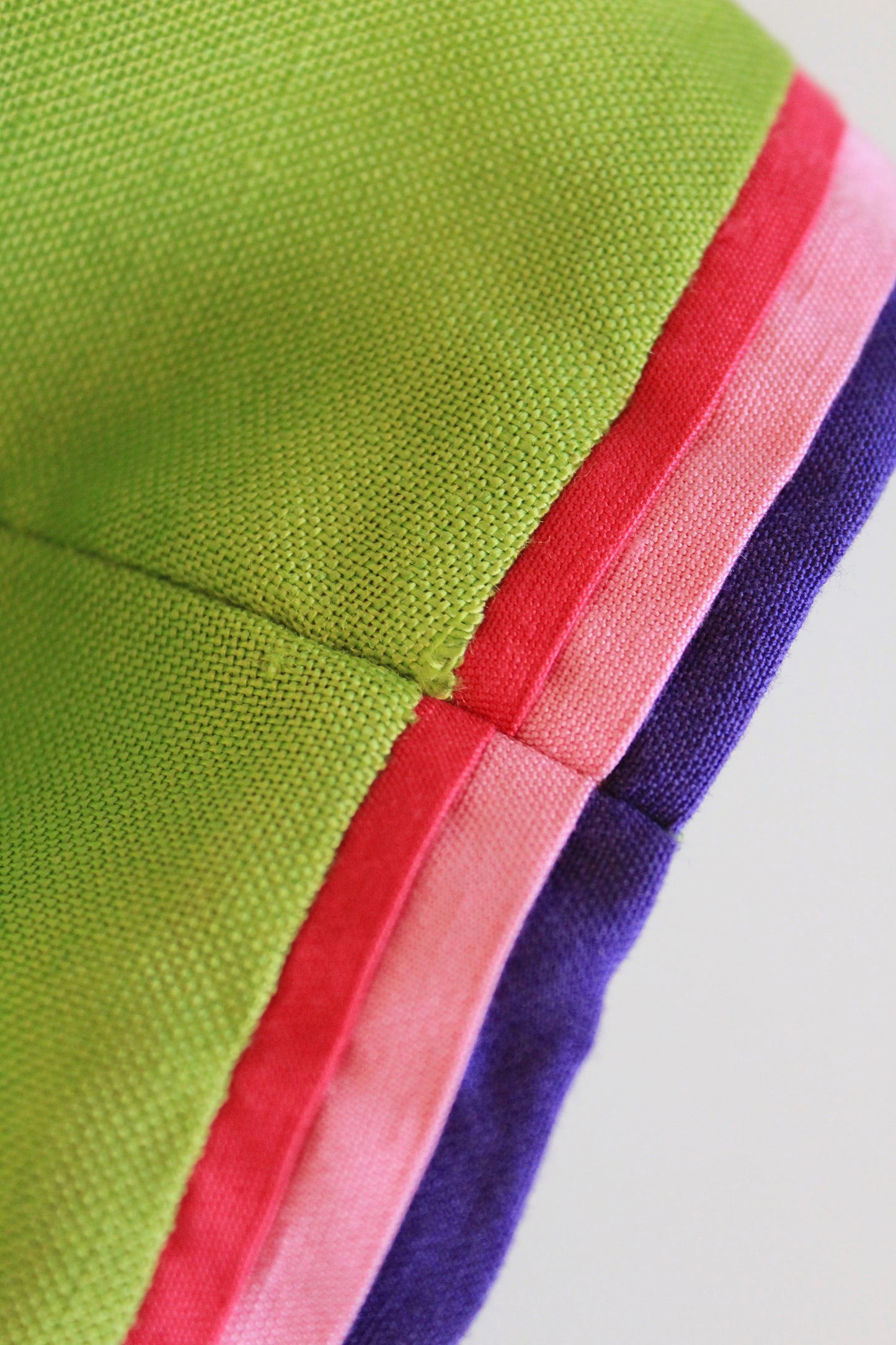 1980s Lime Green Colour Block Circle Shift Dress, Large