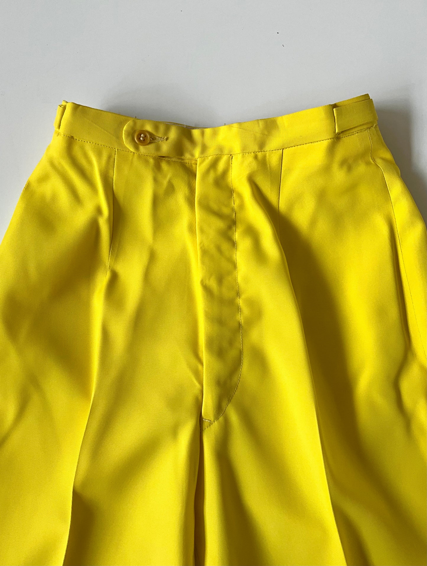 Vintage 1960s Canary Yellow Cigarette Pants, XXS