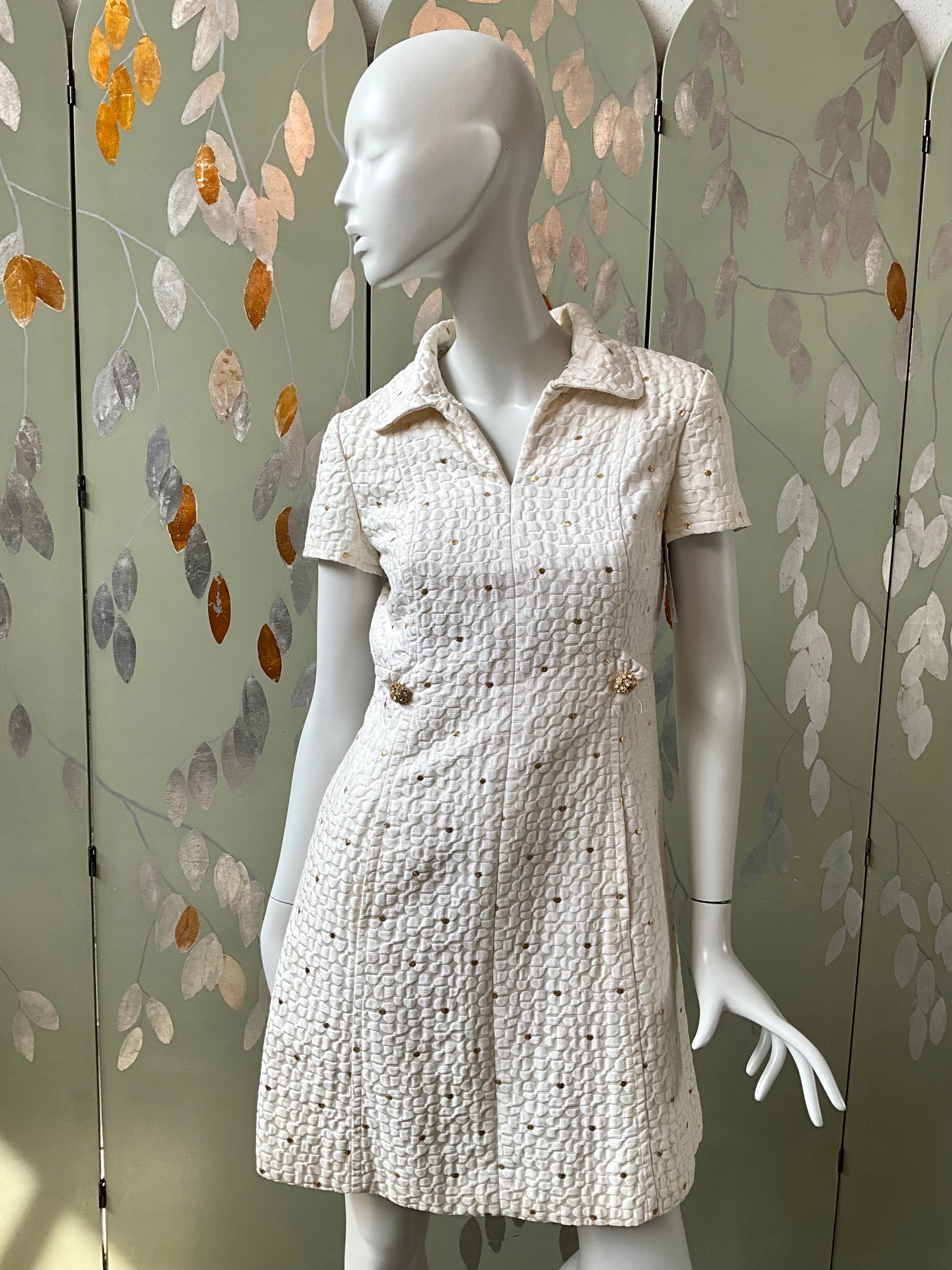 1960s white dress hot sale