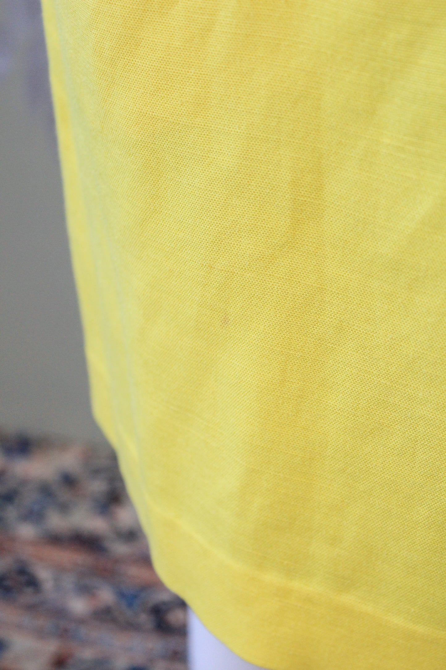 1980s Black And Yellow Oversized Buttons Shift Dress, Medium