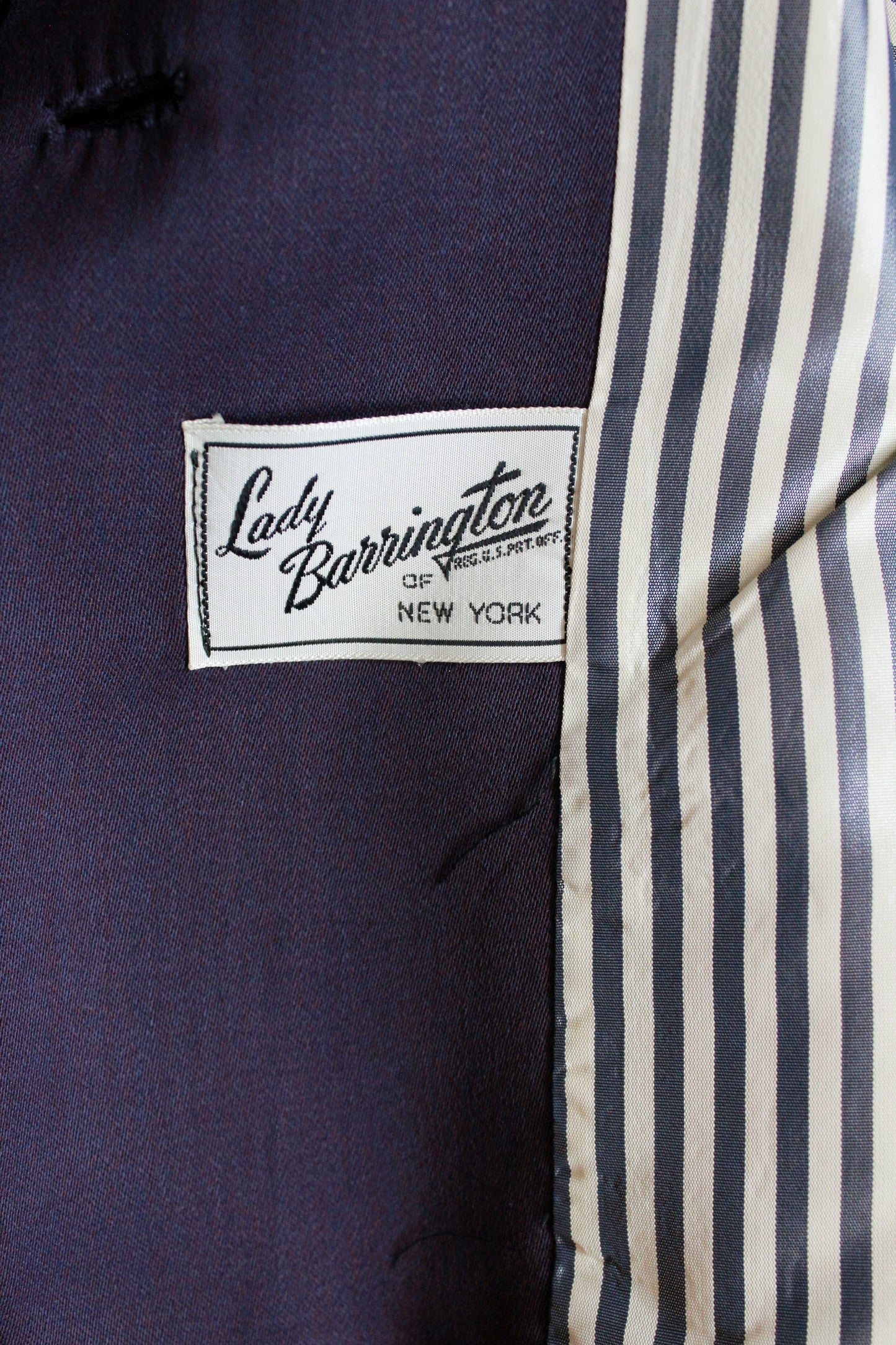 1950s Purple Collarless Blazer, Medium 