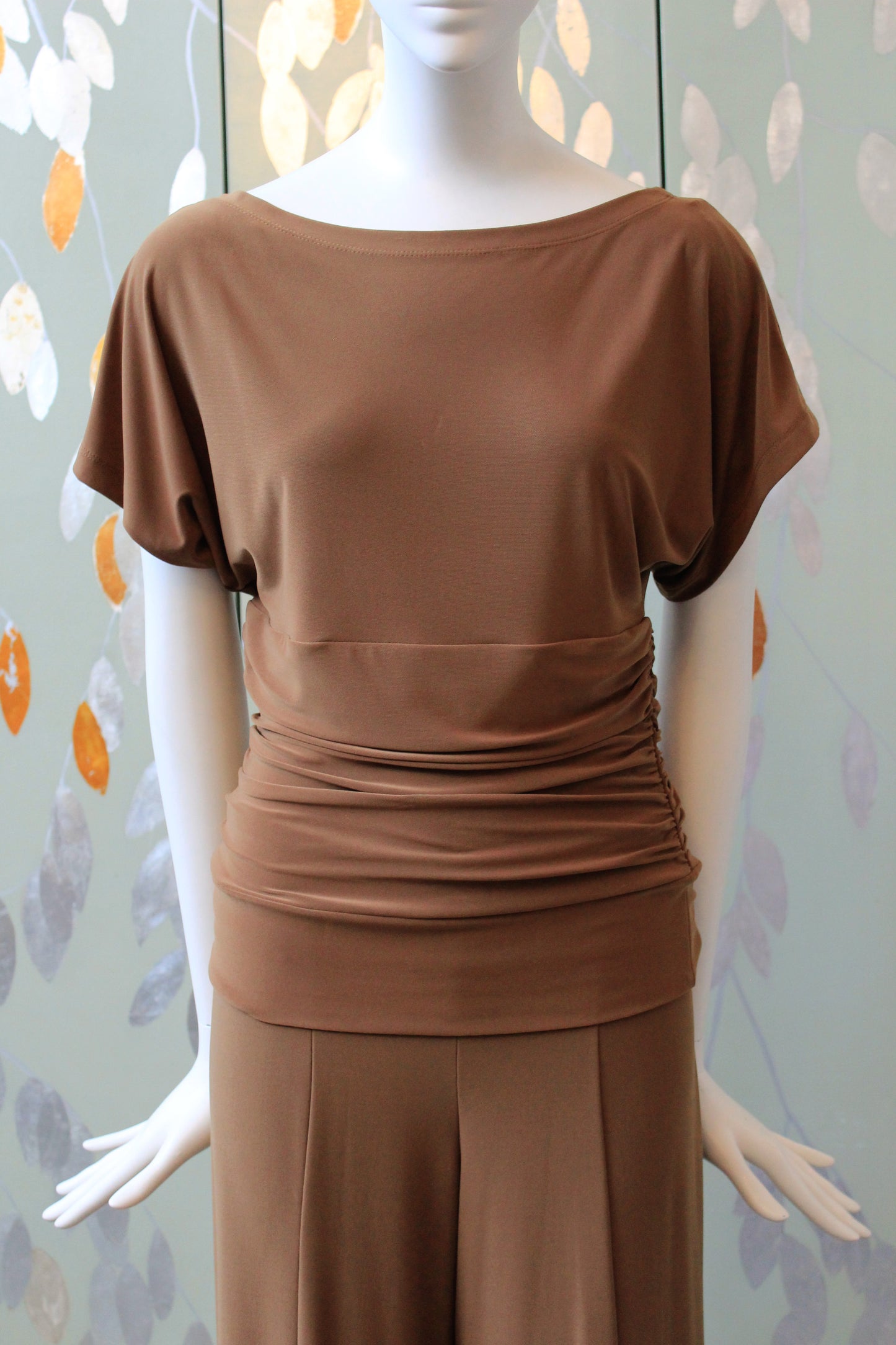 Early 2000s Jones New York Tan Matching Lounge Set, Small 