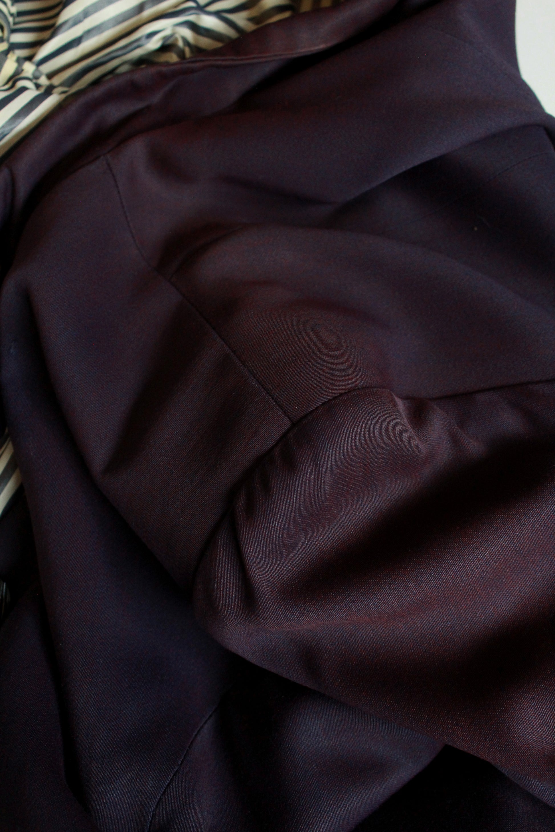 1950s Purple Collarless Blazer, Medium 