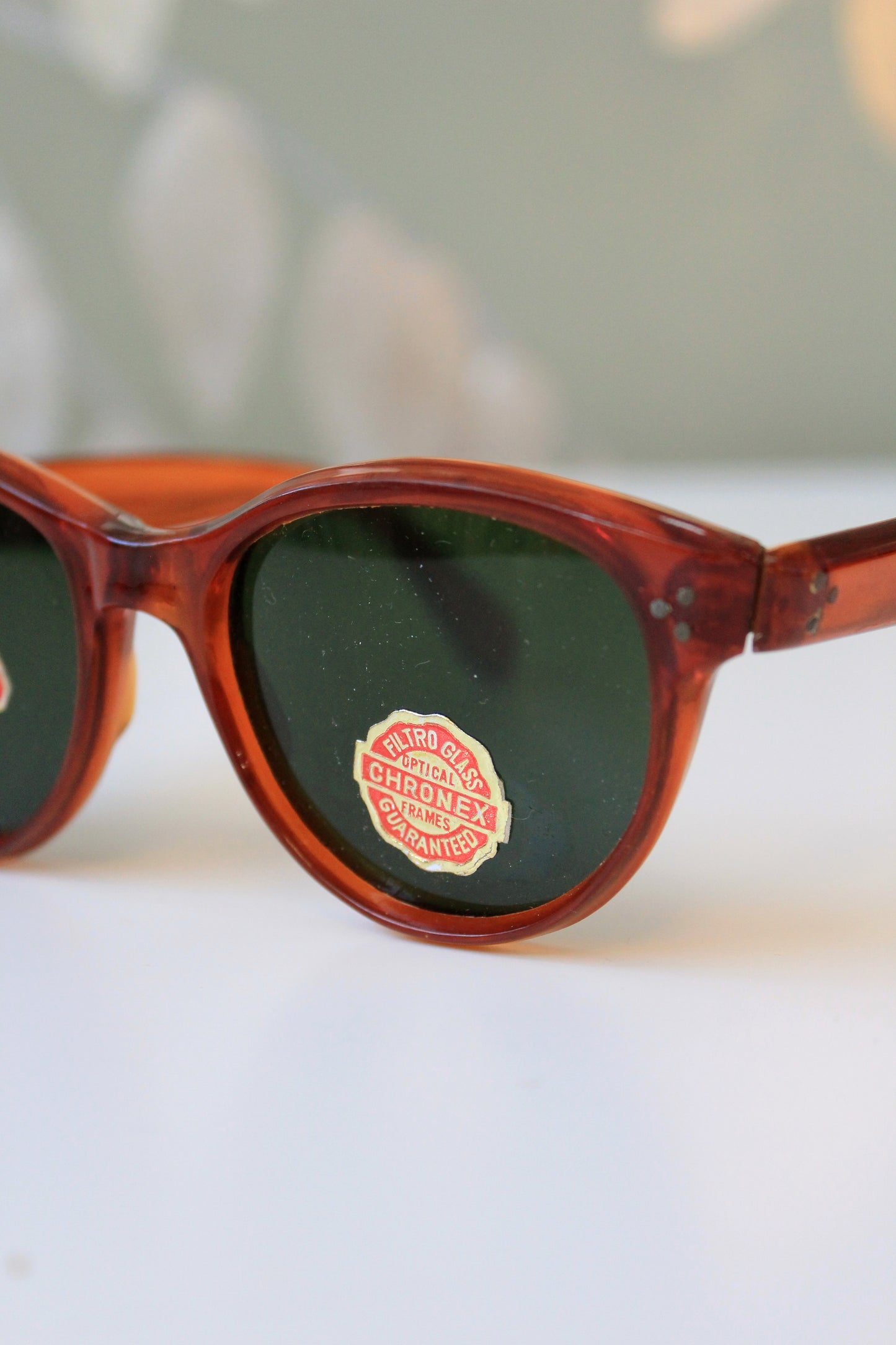 1960s Classic Brown Sunglasses, Unused 