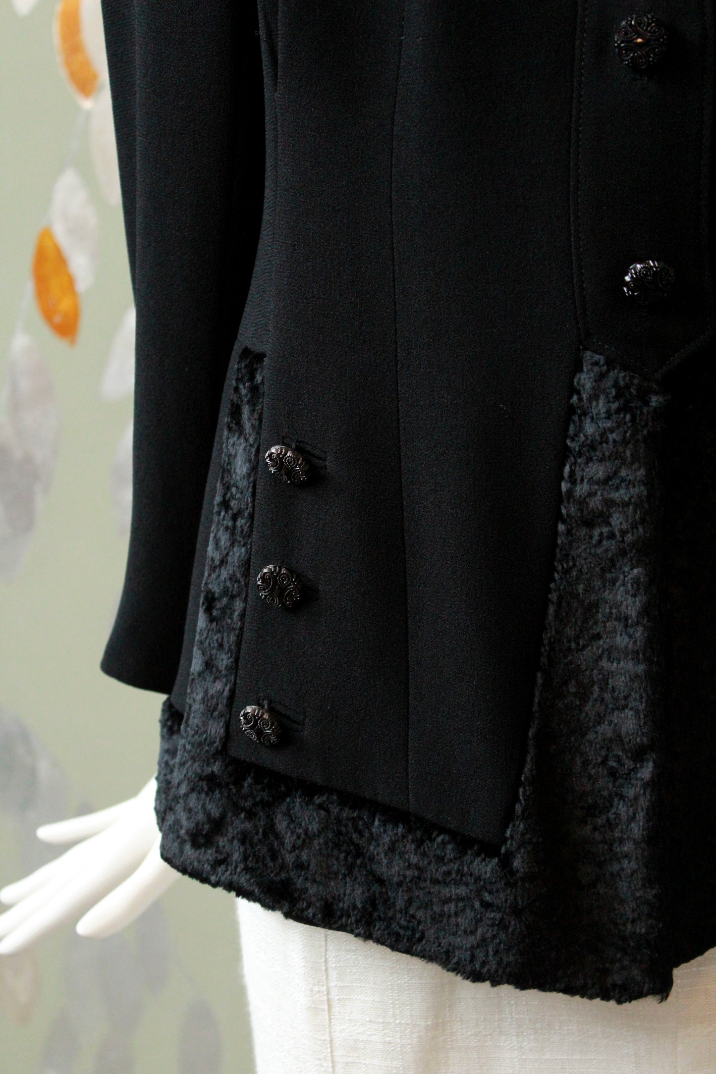 2000s Zelda Jacket With Faux Fur Trim And Collar 