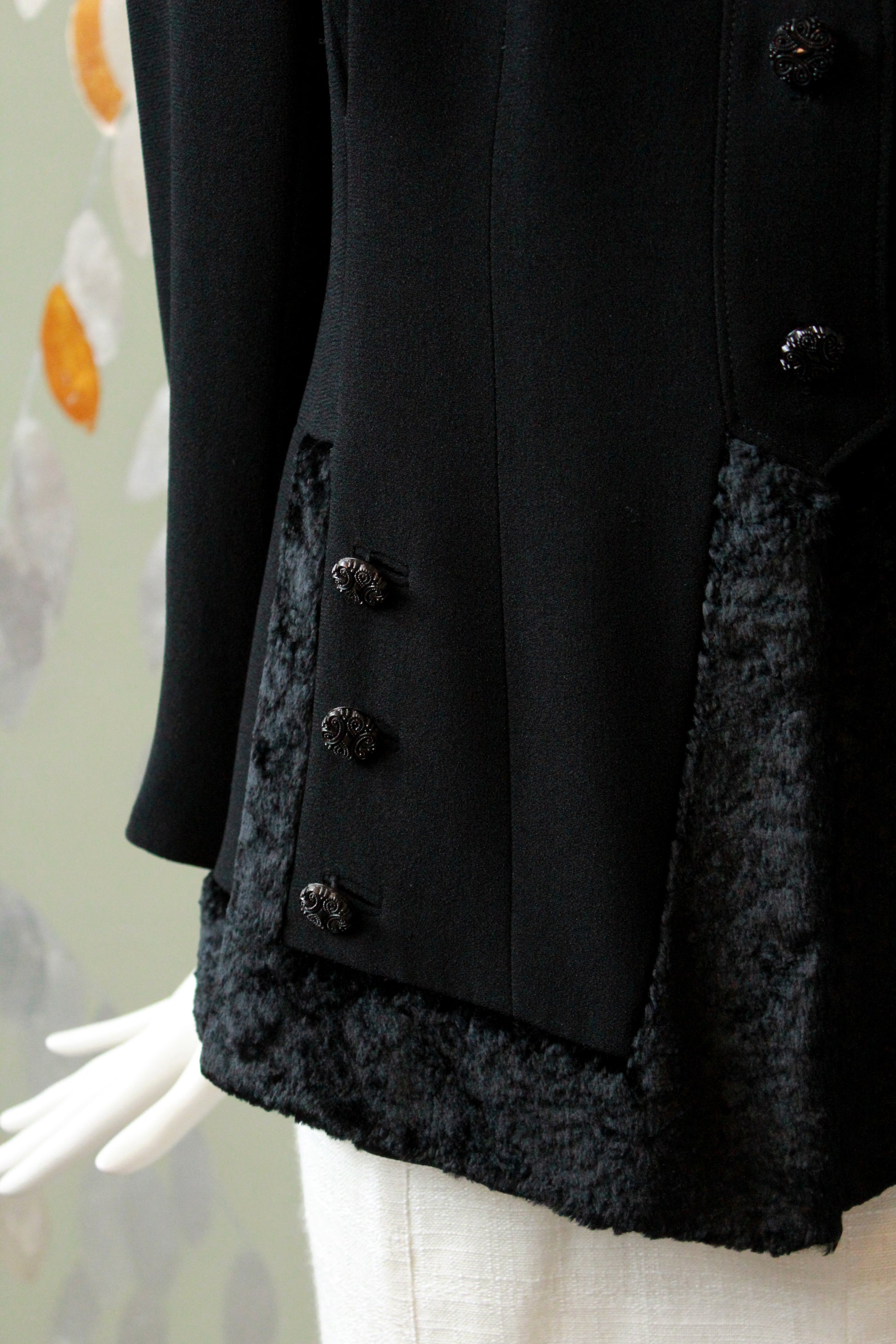 2000s Zelda Jacket With Faux Fur Trim And Collar 
