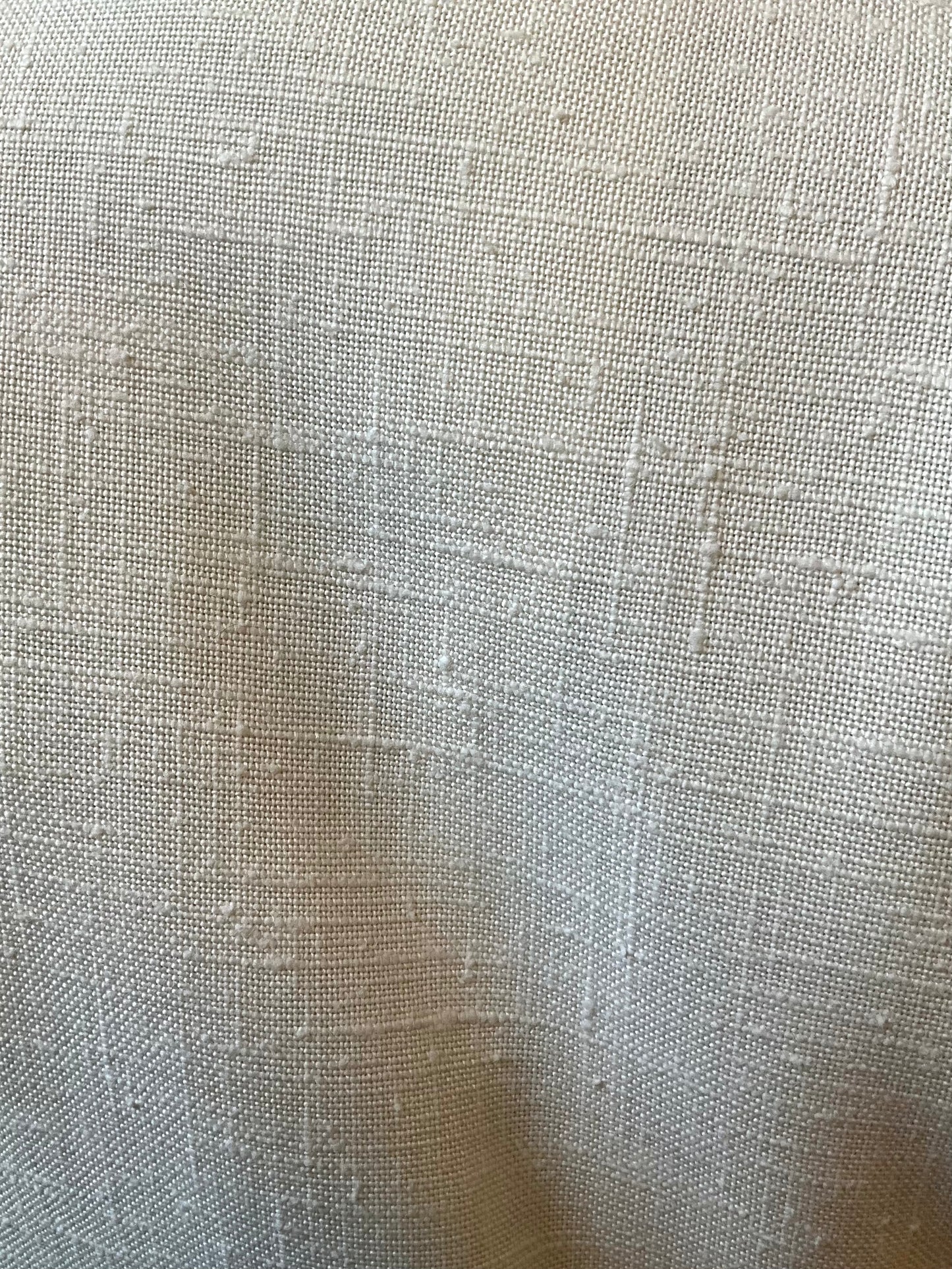 Close-up of textured white fabric