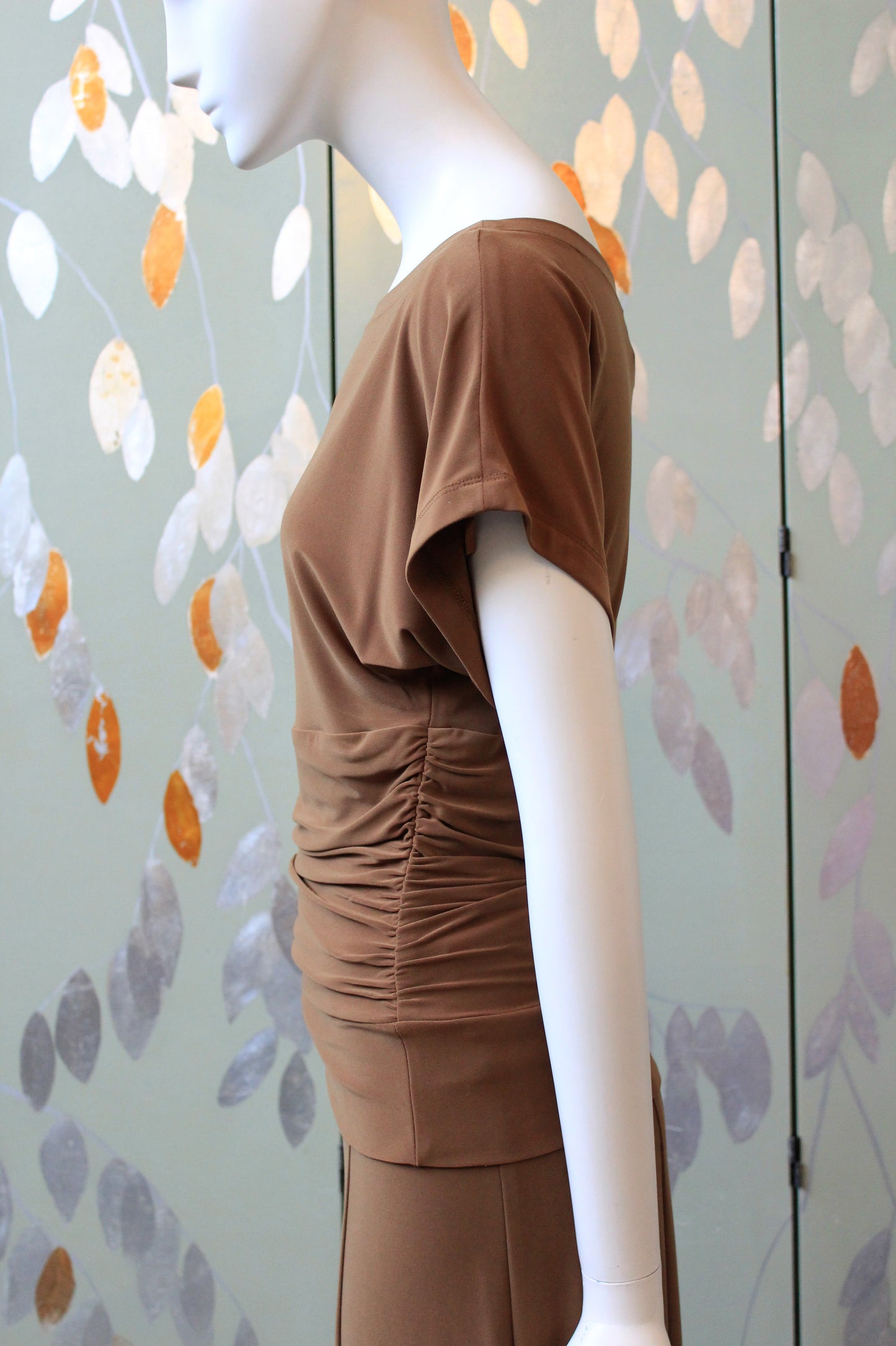 Early 2000s Jones New York Tan Matching Lounge Set, Small 