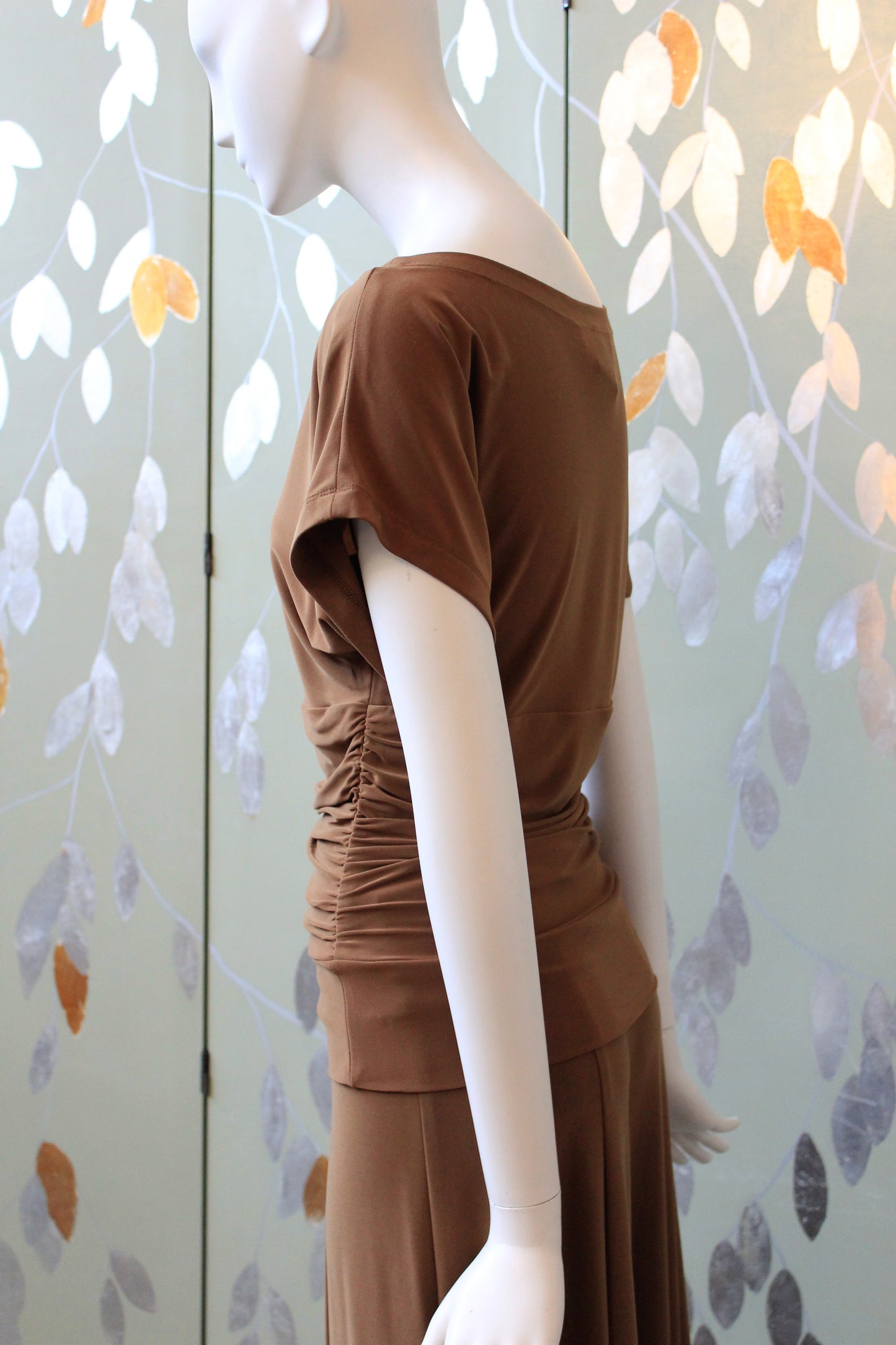 Early 2000s Jones New York Tan Matching Lounge Set, Small 